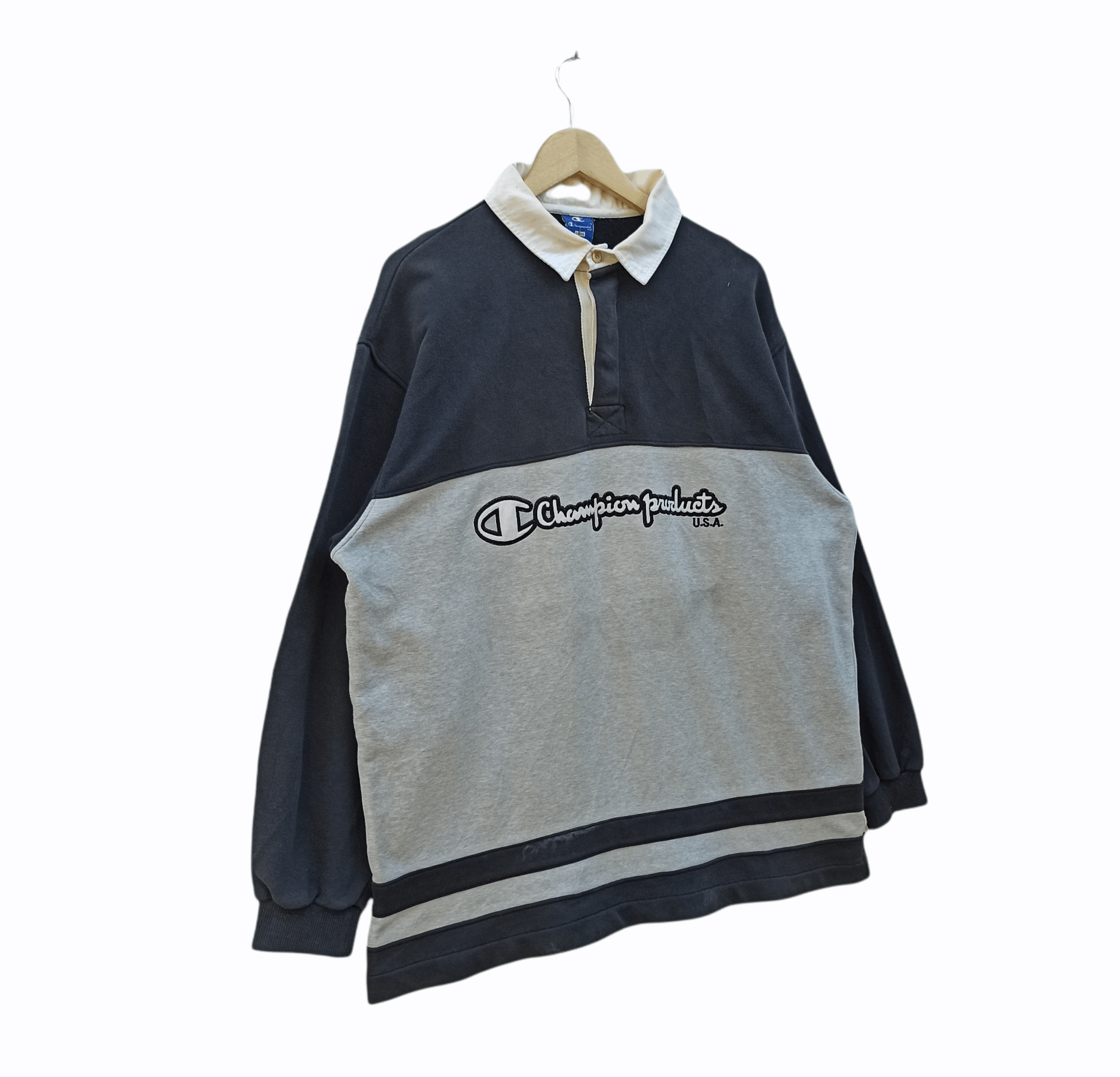 Champion × Vintage Vintage Champion Long Sleeve Polos Size US L / EU 52-54 / 3 - 2 Thumbnail