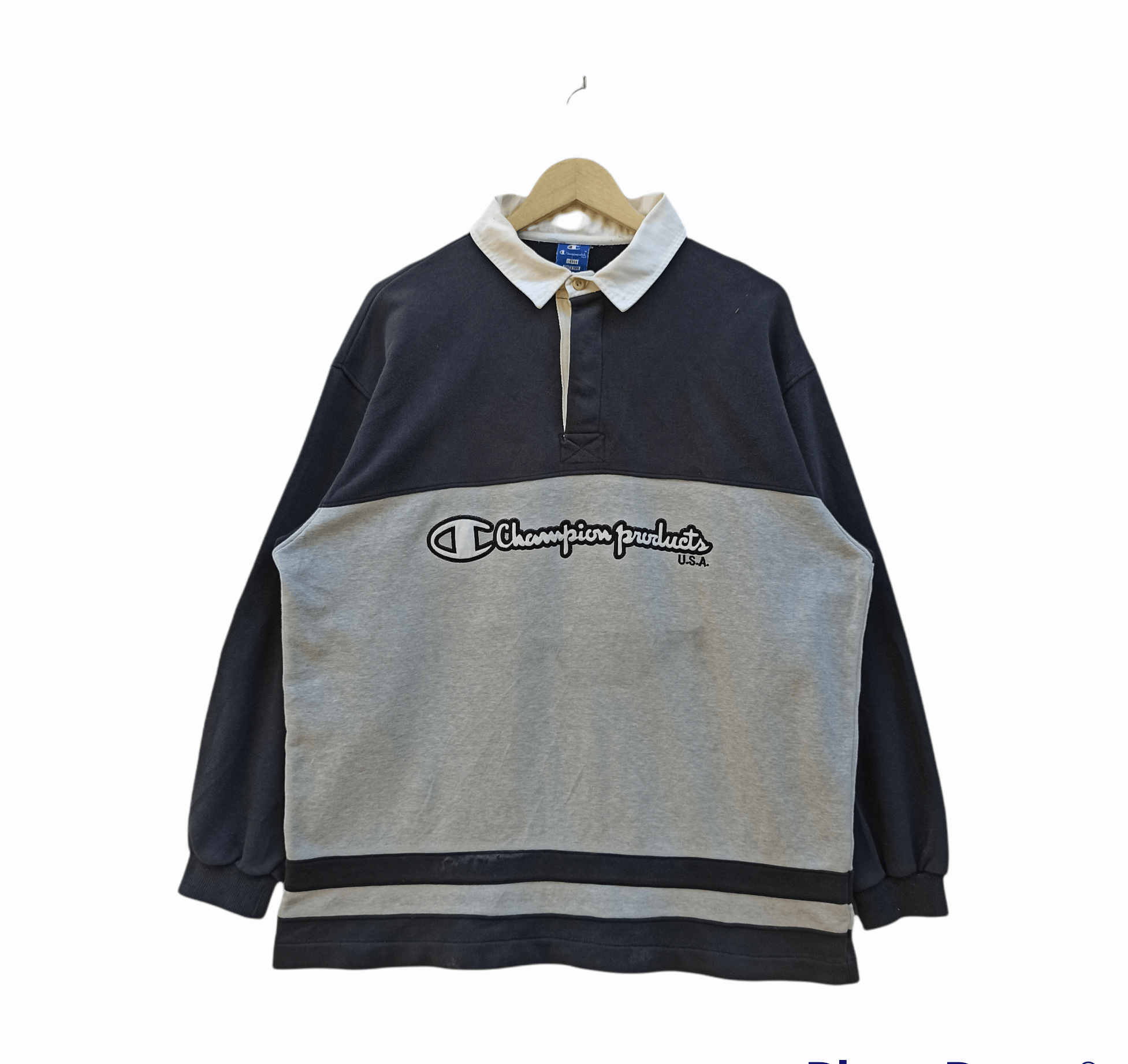 Champion × Vintage Vintage Champion Long Sleeve Polos Size US L / EU 52-54 / 3 - 1 Thumbnail