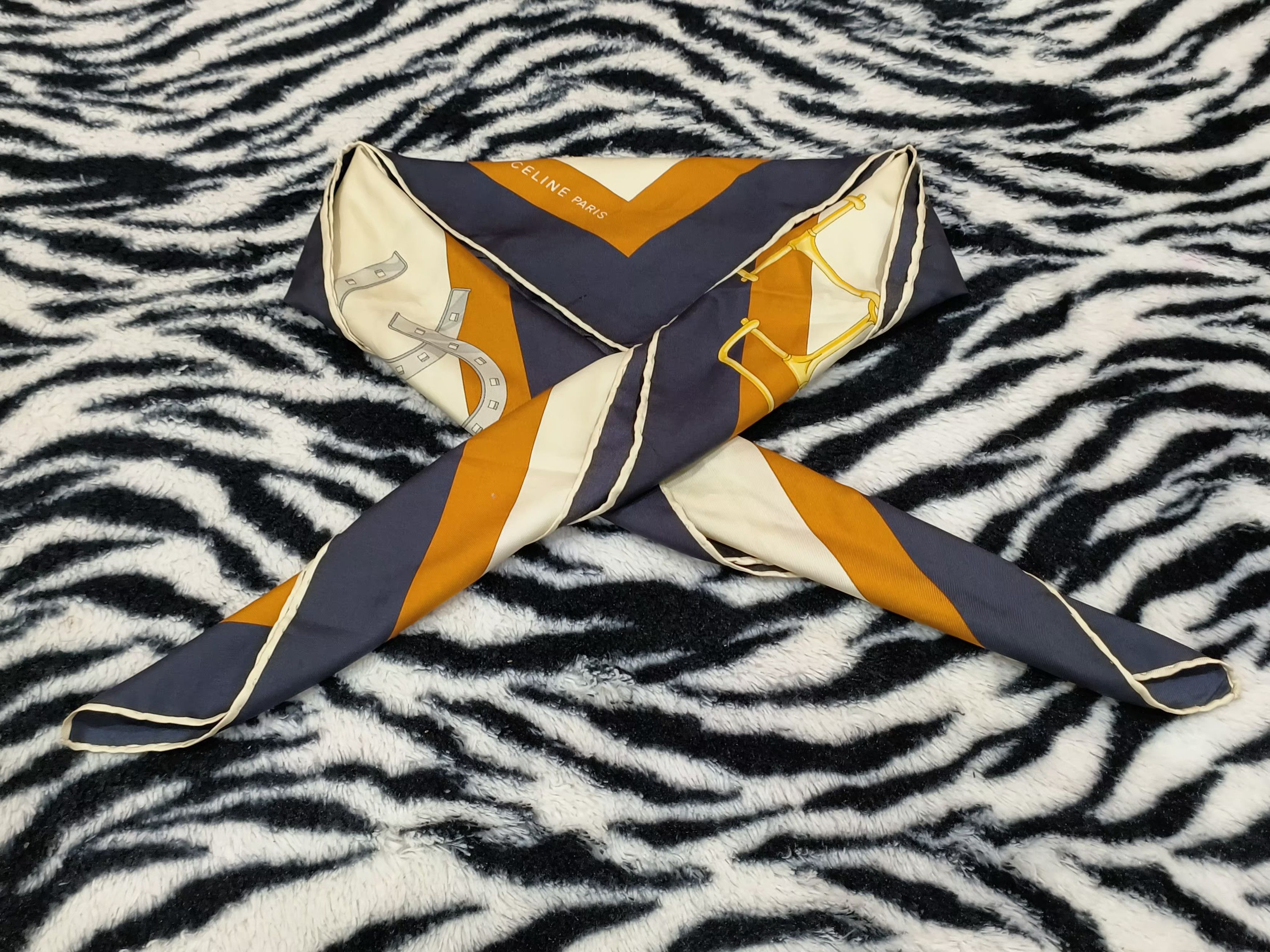 Vintage All SILK Celine Paris Scarf