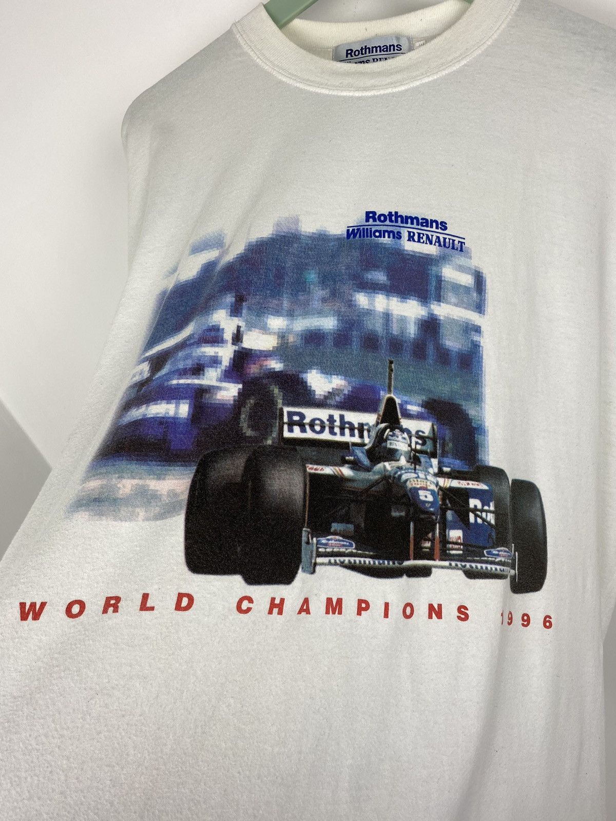 Vintage 1996 Rothmans Williams Renault F1 Shirt World Champions Size US XL / EU 56 / 4 - 2 Thumbnail