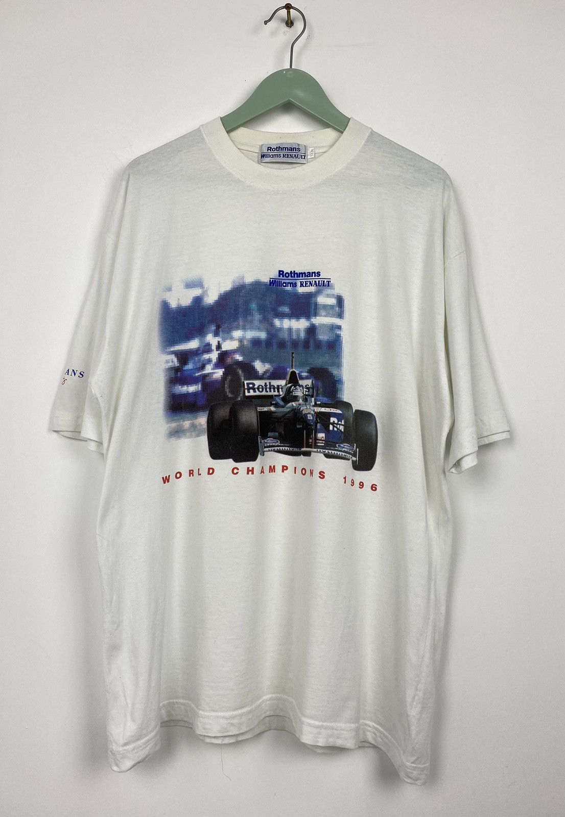 image of Formula Uno x Racing 1996 Rothmans Williams Renault F1 Shirt World Champions in White (Size XL)
