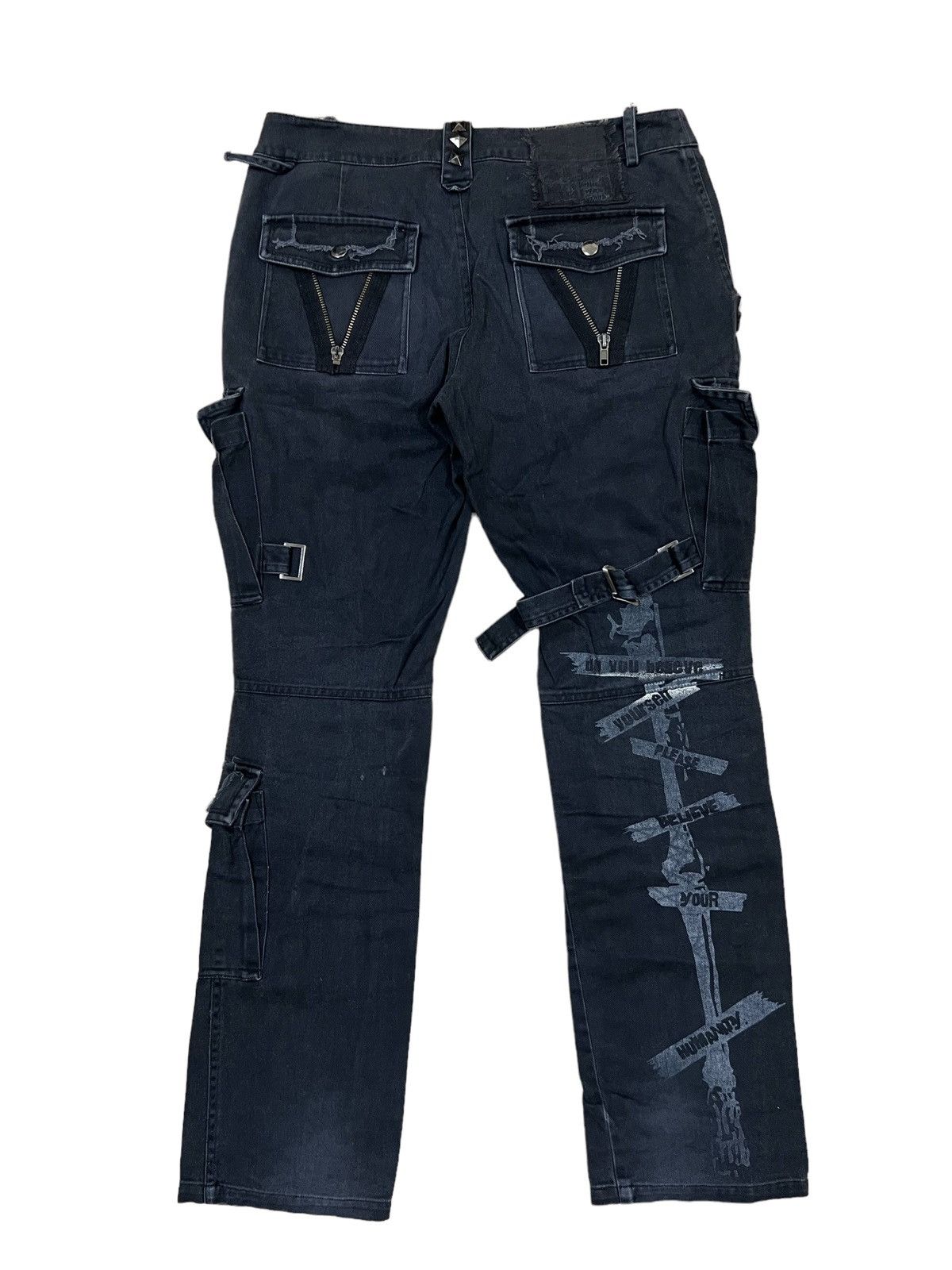 Sex Pot ReVeNGe SexPotRevenge "Believe" MultiPocket Bondage Parachute Pant Size US 29 - 2 Thumbnail