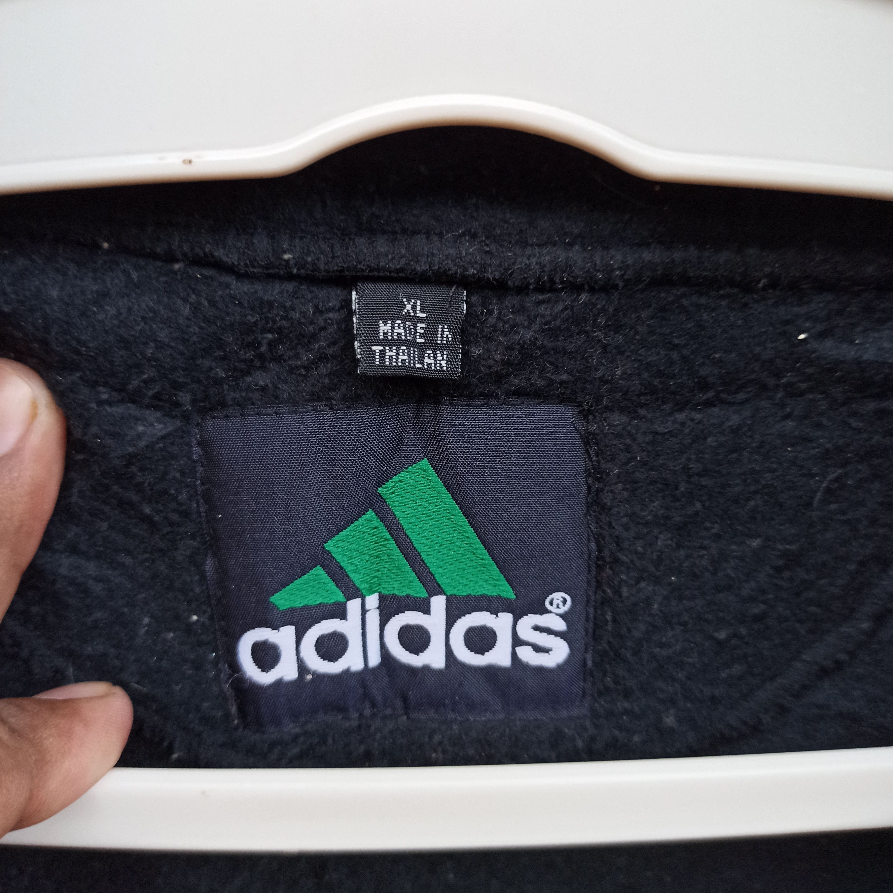 Adidas × Vintage Vintage Adidas Equipment Fleece Zipper Sweatshirt Size US XL / EU 56 / 4 - 5 Thumbnail