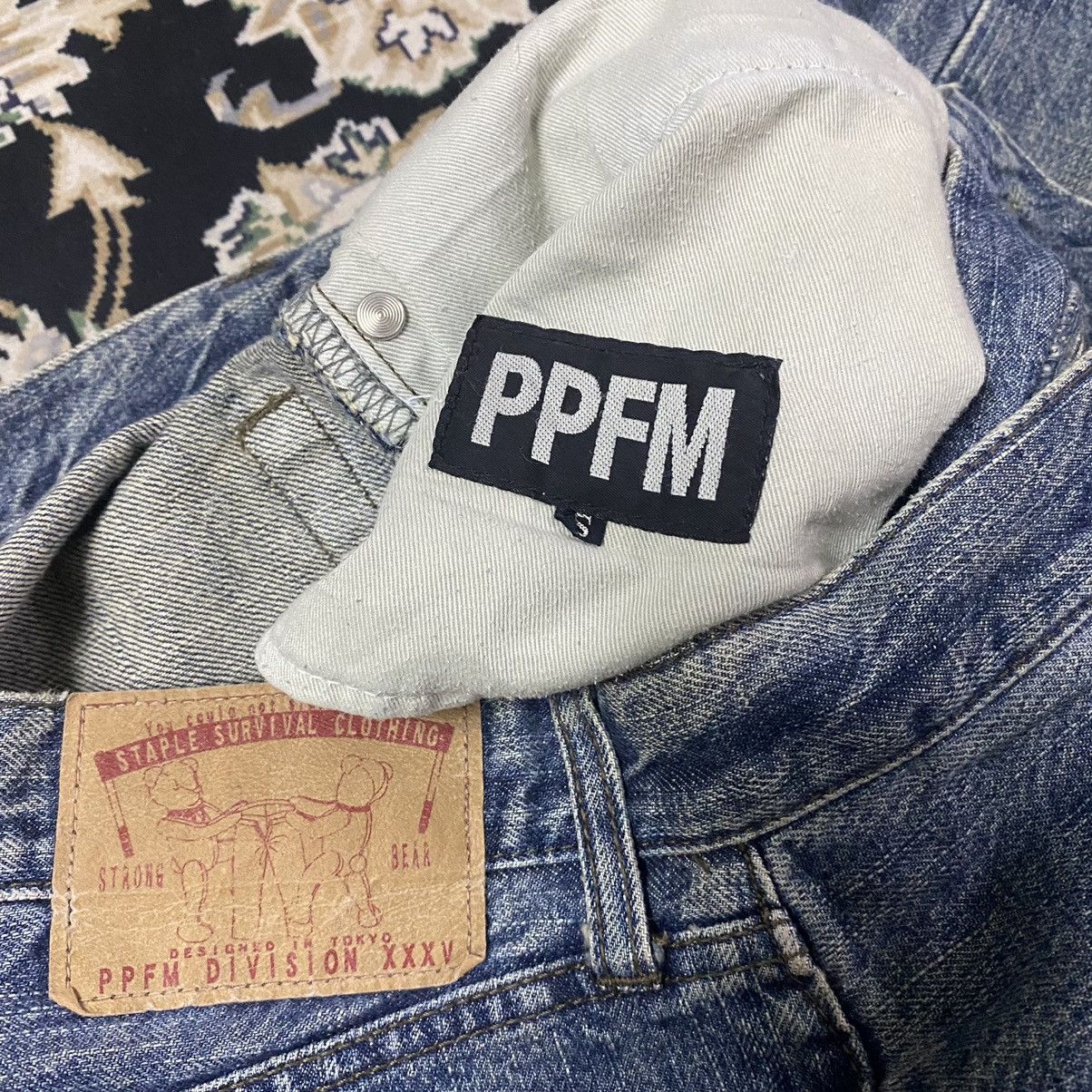 PPFM PPFM Faded Blue Distressed Denim Jeans Size US 30 / EU 46 - 19 Thumbnail
