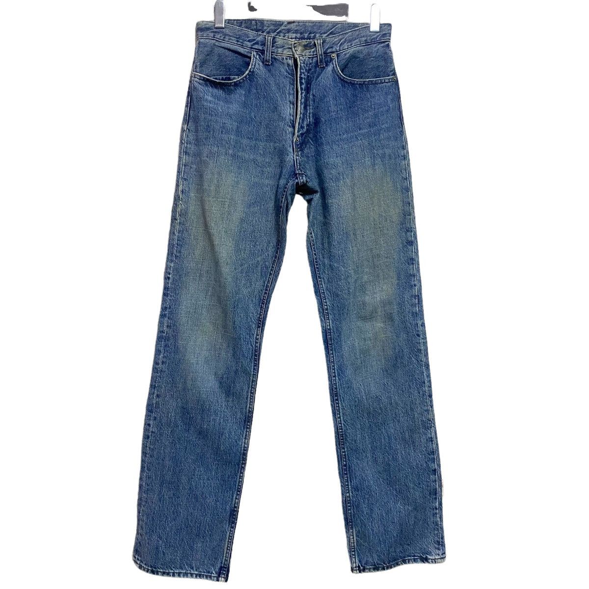 PPFM PPFM Faded Blue Distressed Denim Jeans Size US 30 / EU 46 - 1 Thumbnail