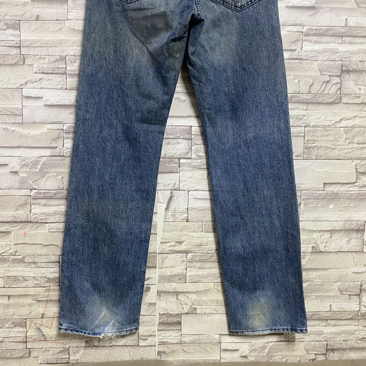 PPFM PPFM Faded Blue Distressed Denim Jeans Size US 30 / EU 46 - 13 Thumbnail