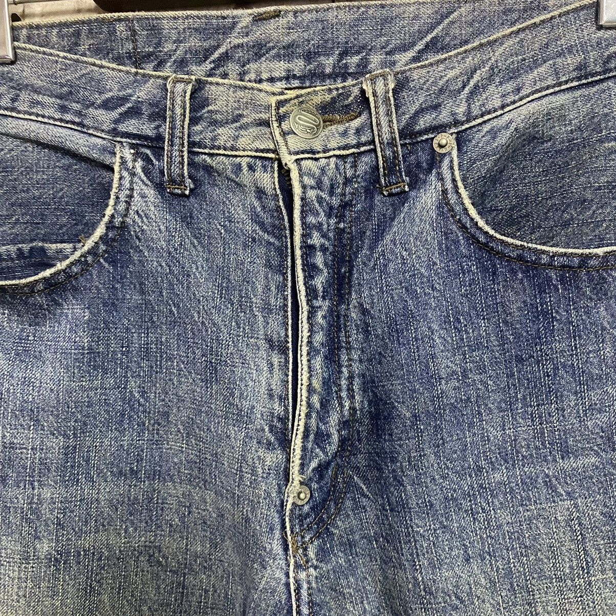 PPFM PPFM Faded Blue Distressed Denim Jeans Size US 30 / EU 46 - 10 Thumbnail