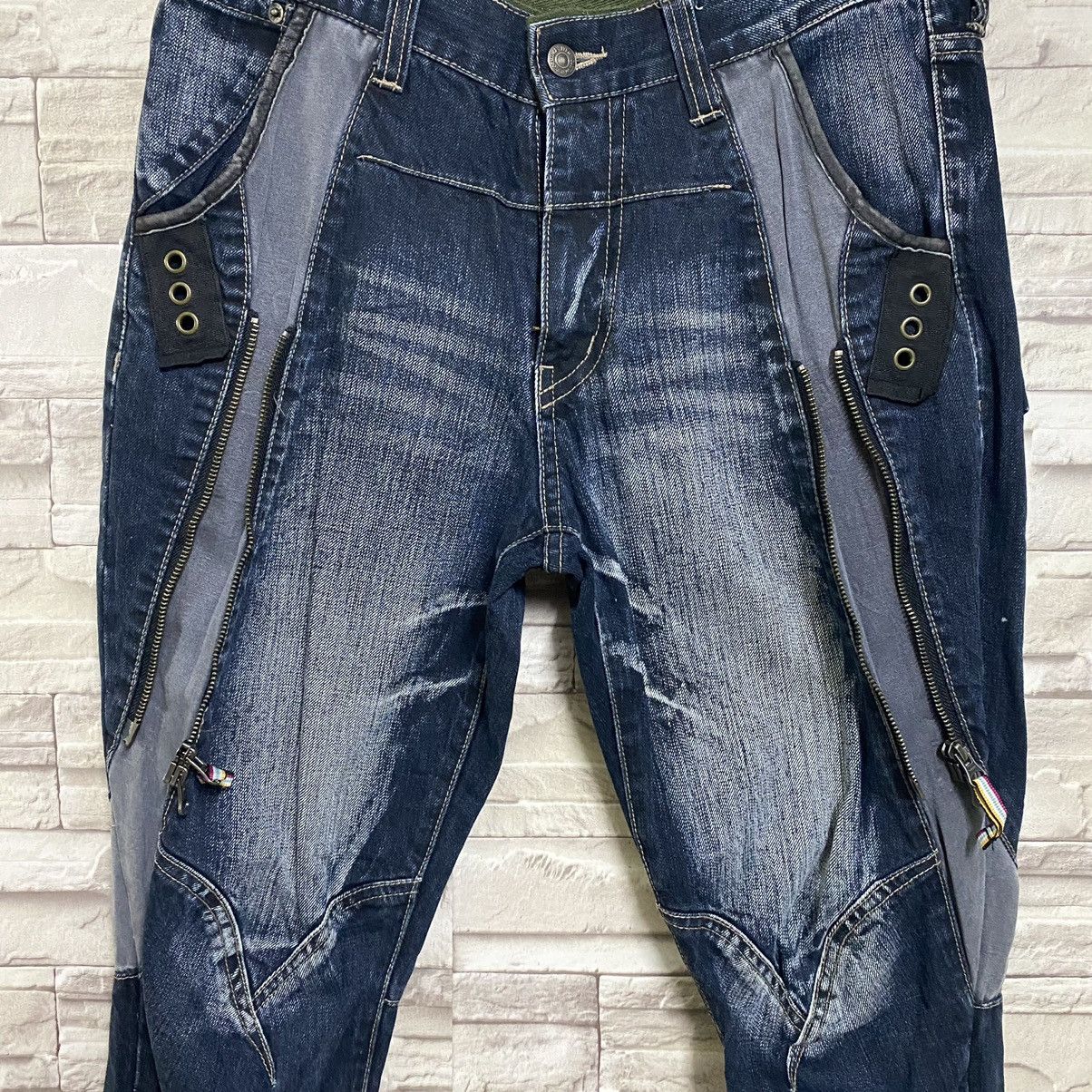 PPFM PPFM Denim Bondage Pants Size US 31 - 8 Thumbnail