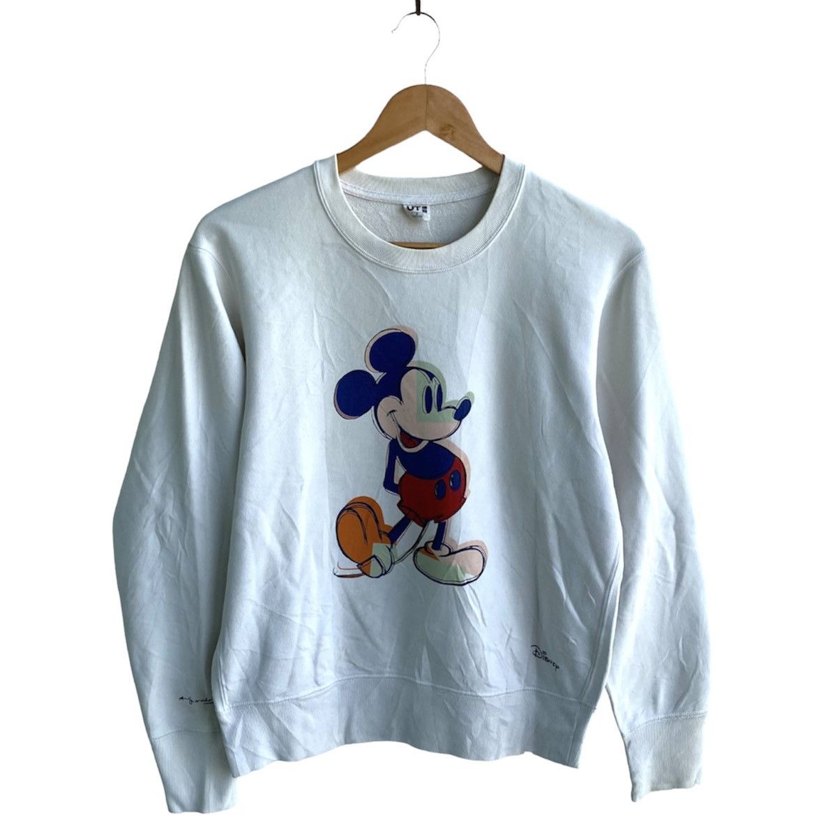 RARE 3 COLLAB ‼️ Uniqlo Mickey Disney Andy Warhol Sweatshirt