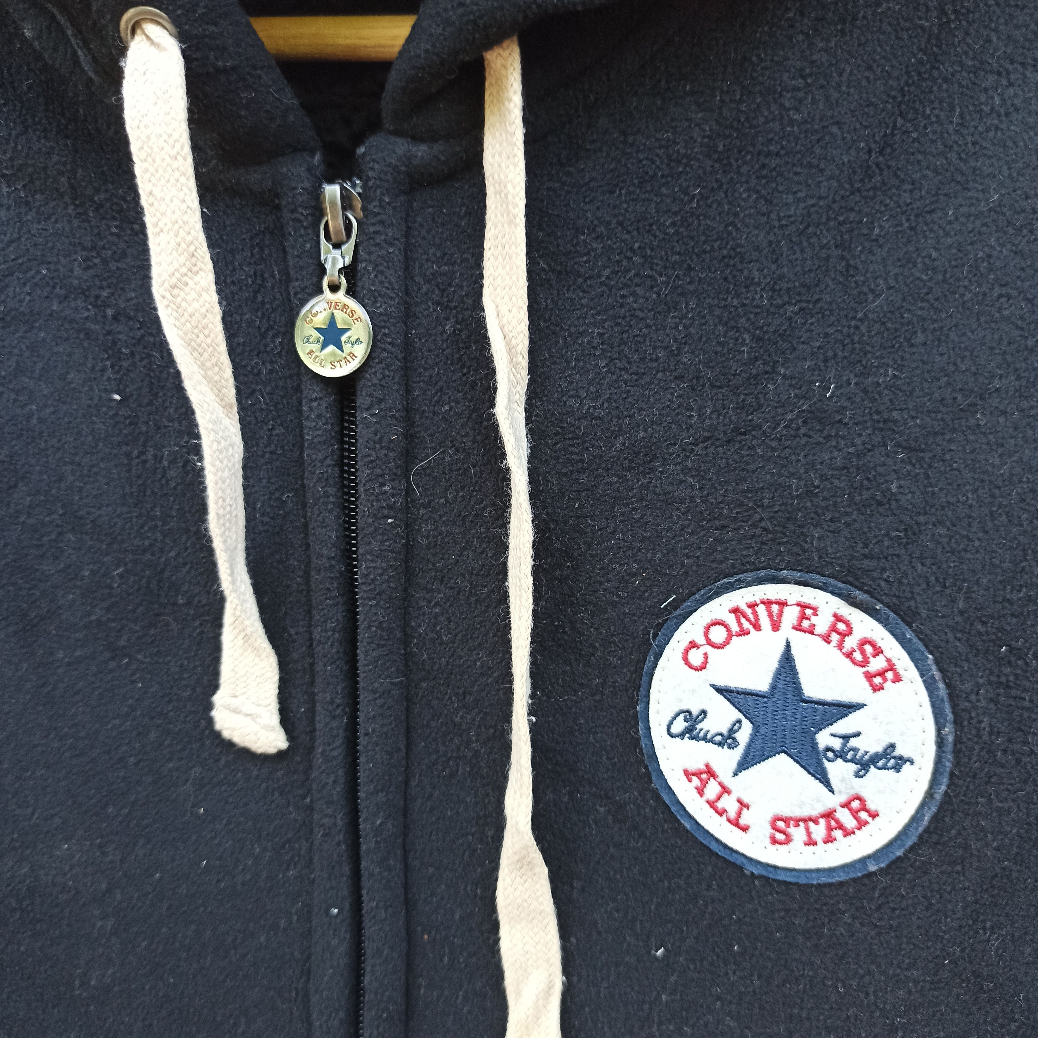 Converse × Vintage Vintage Converse Zipper Fleece Hoodie Size US M / EU 48-50 / 2 - 5 Thumbnail