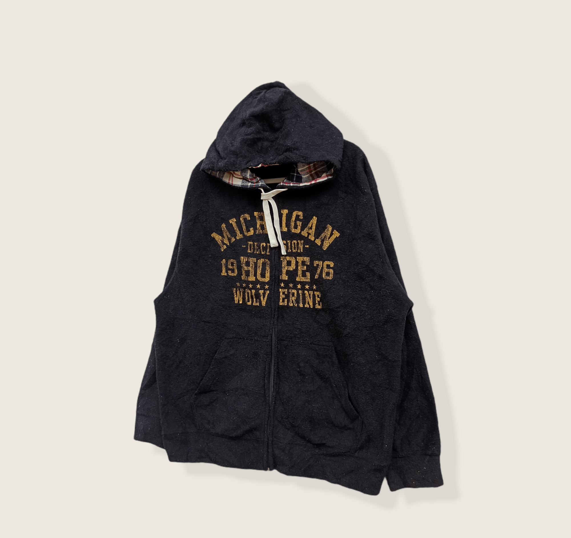 Vintage Vintage Michigan Hope Wolverine Zipper Hoodie Size US L / EU 52-54 / 3 - 2 Thumbnail