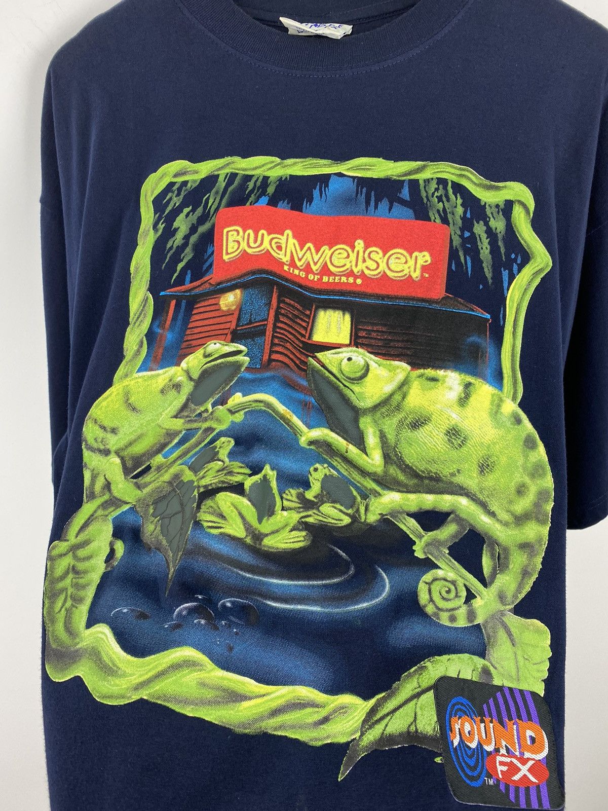 Vintage Vintage Budweiser King of Beers Frog T Shirt Marlboro Miller Size US XXL / EU 58 / 5 - 3 Thumbnail
