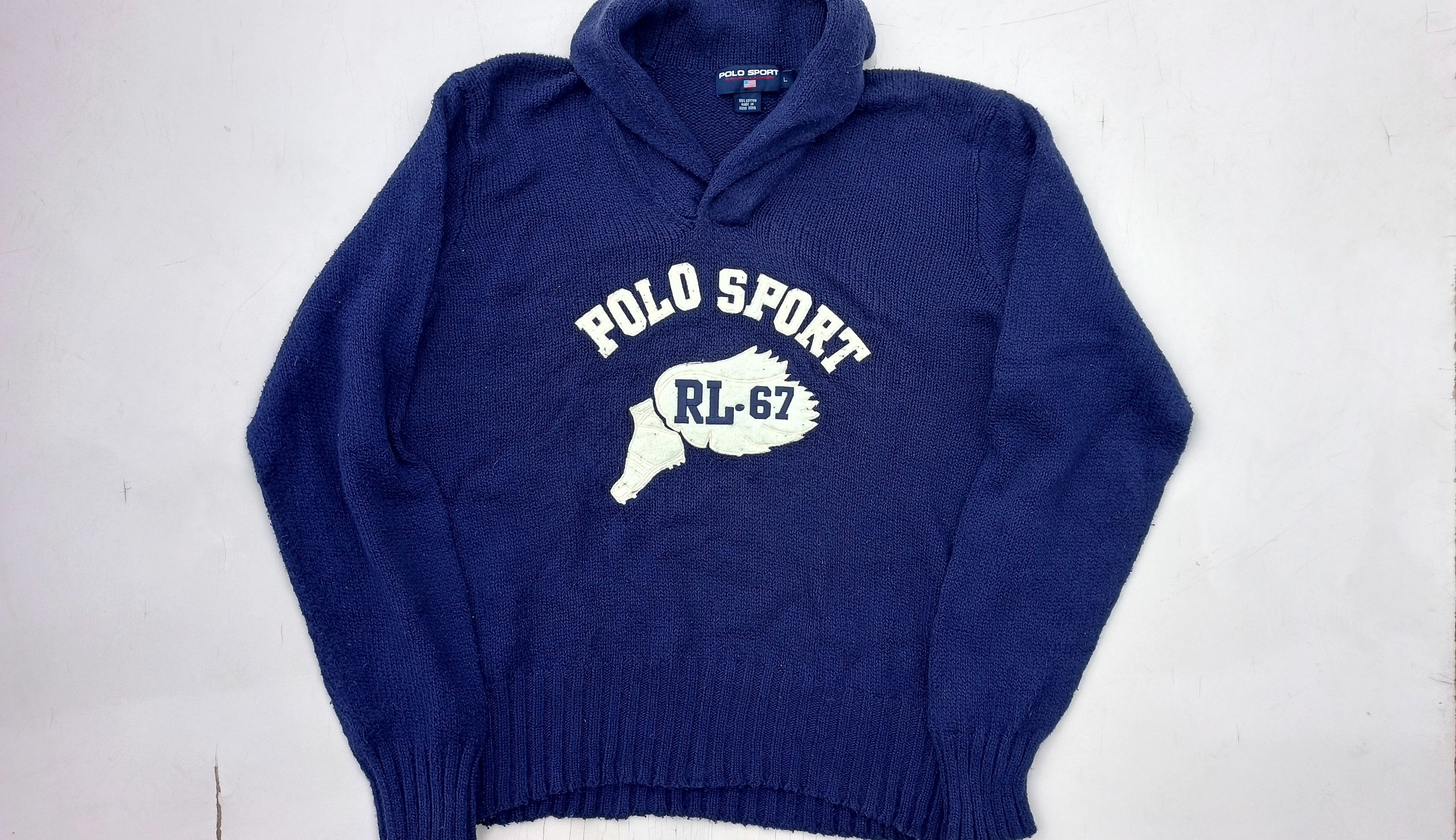 Rare Vintage 90s Polo Sport BY Ralph Lauren P Wing Knitwear