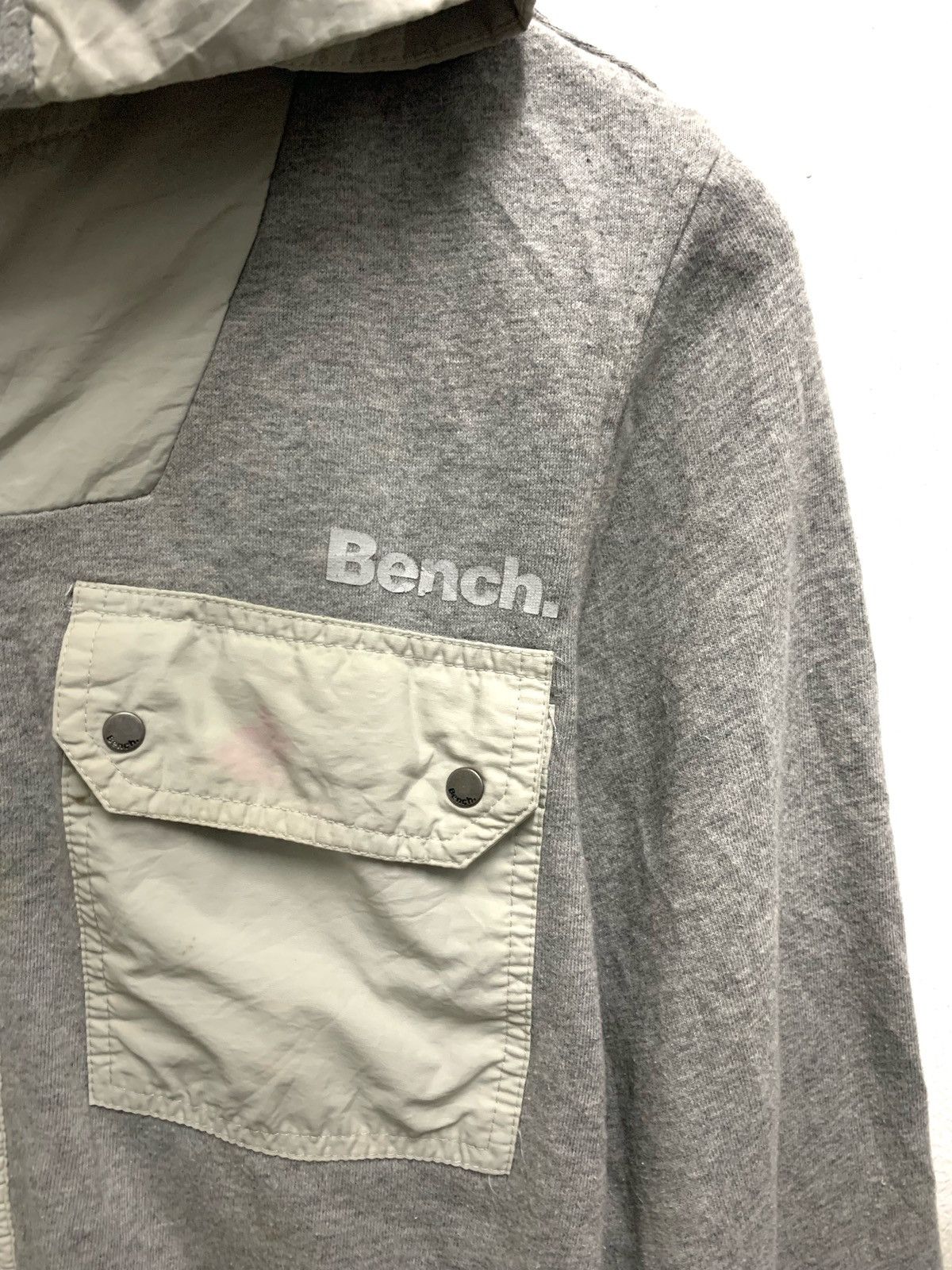 Bench Vintage 90s Grey Zipper Hoodie By Bench!! Size US M / EU 48-50 / 2 - 3 Thumbnail