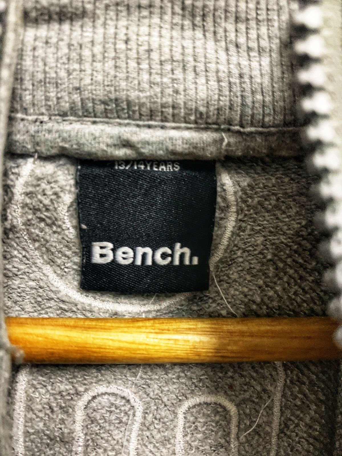 Bench Vintage 90s Grey Zipper Hoodie By Bench!! Size US M / EU 48-50 / 2 - 12 Thumbnail