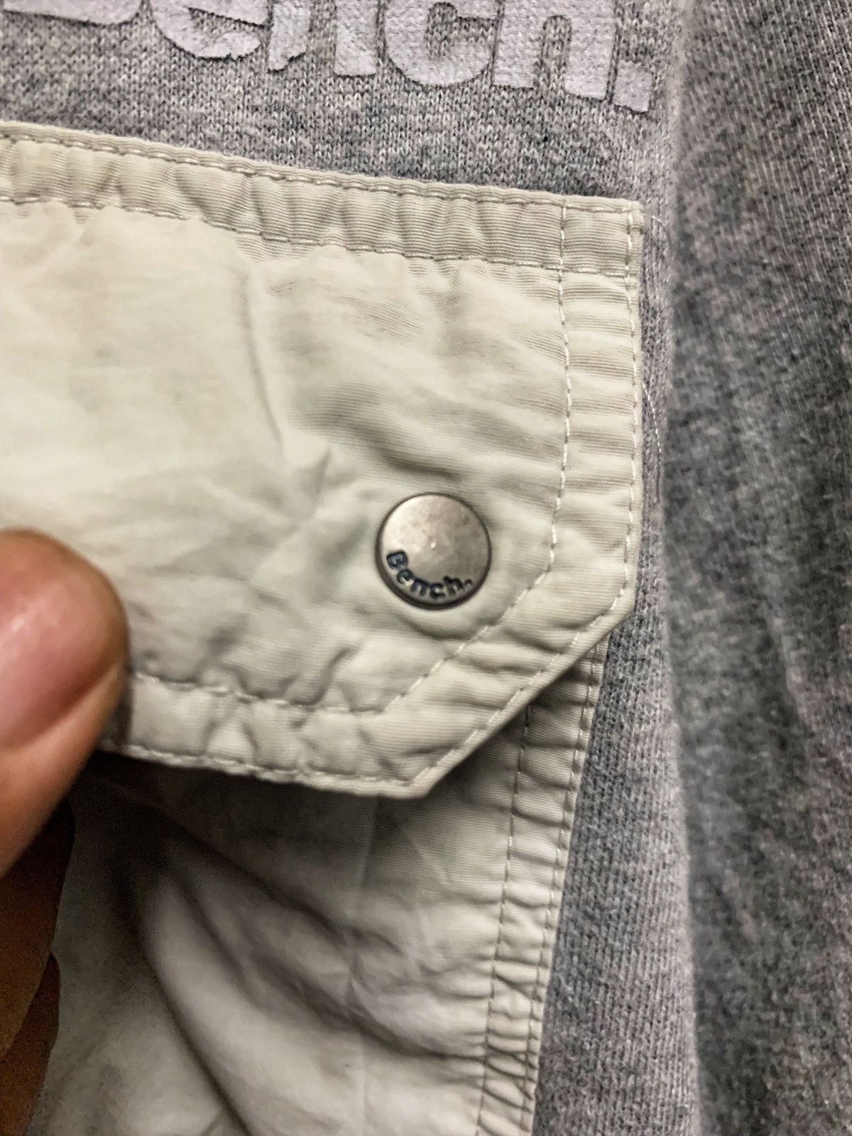 Bench Vintage 90s Grey Zipper Hoodie By Bench!! Size US M / EU 48-50 / 2 - 4 Thumbnail