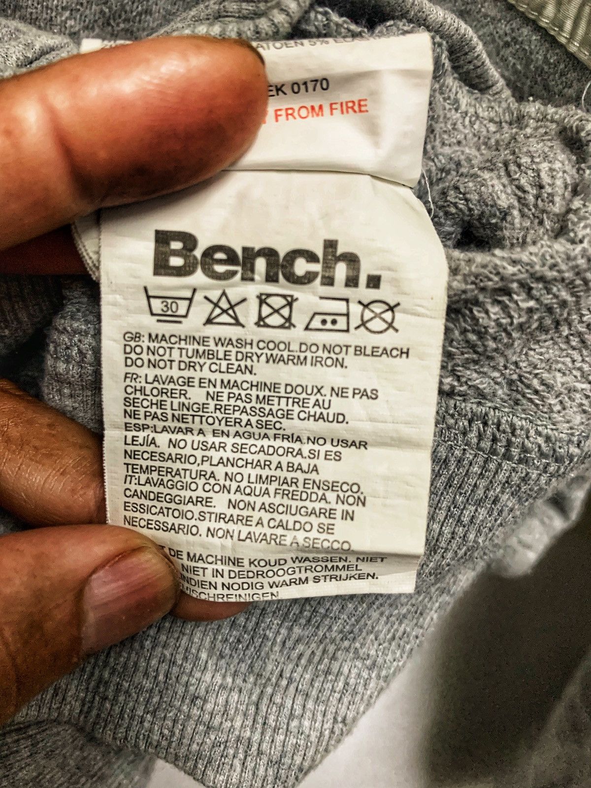 Bench Vintage 90s Grey Zipper Hoodie By Bench!! Size US M / EU 48-50 / 2 - 14 Thumbnail