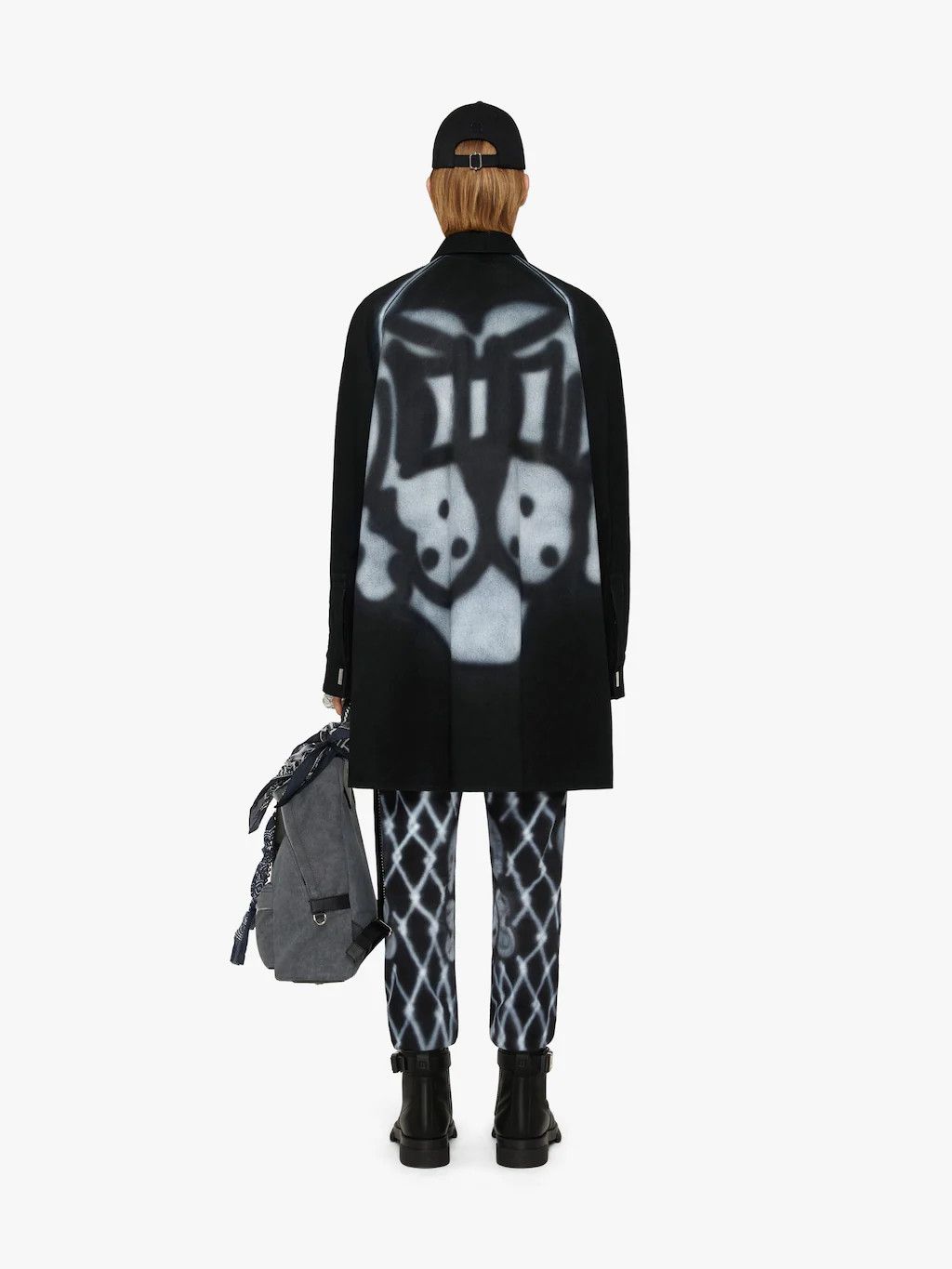 Givenchy x Chito Black Graffiti Rottweiler Overshirt Size US XS / EU 42 / 0 - 5 Thumbnail