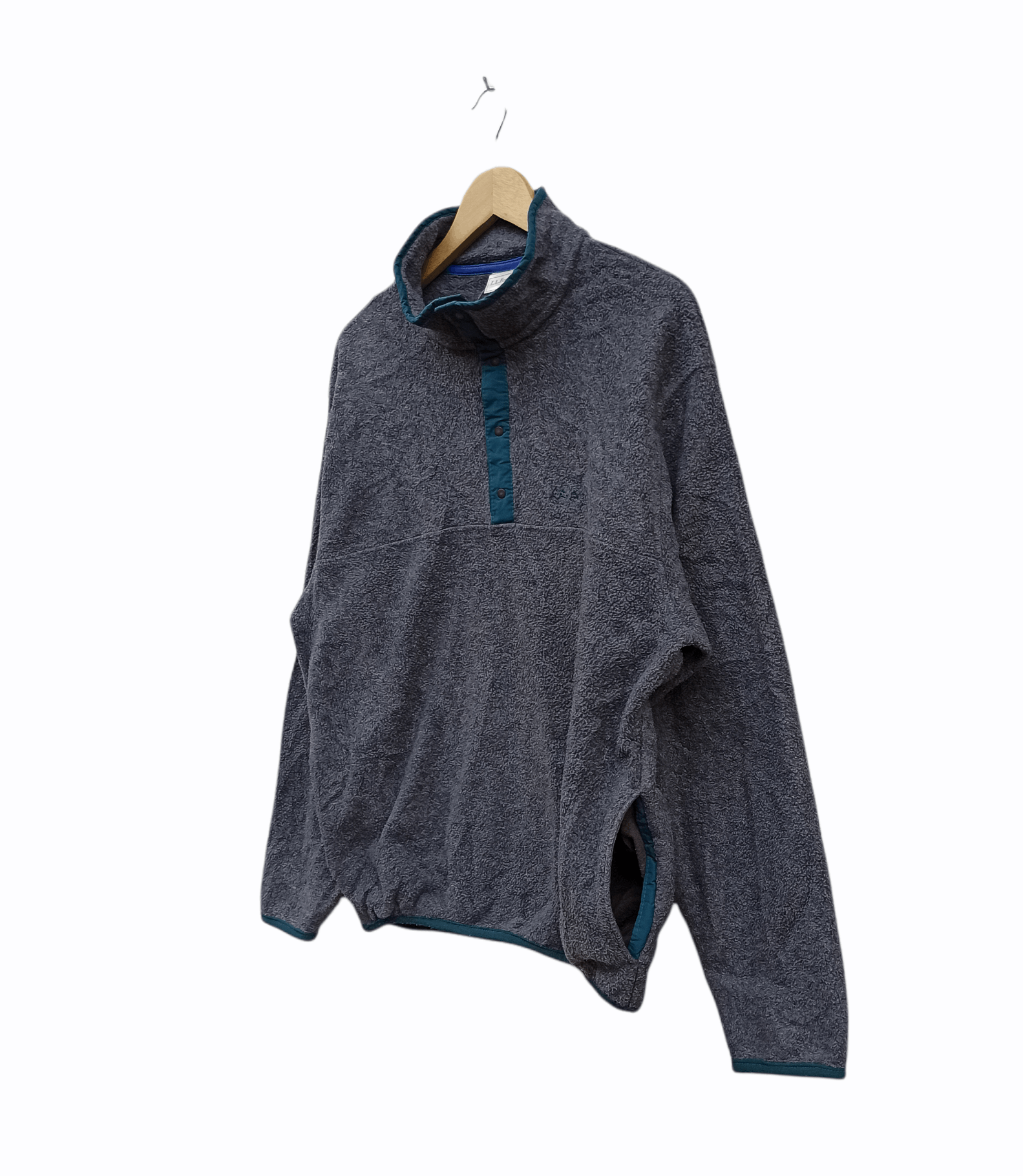 L.L. Bean L.l.Bean Half Button Fleece Jacket Size US M / EU 48-50 / 2 - 2 Thumbnail