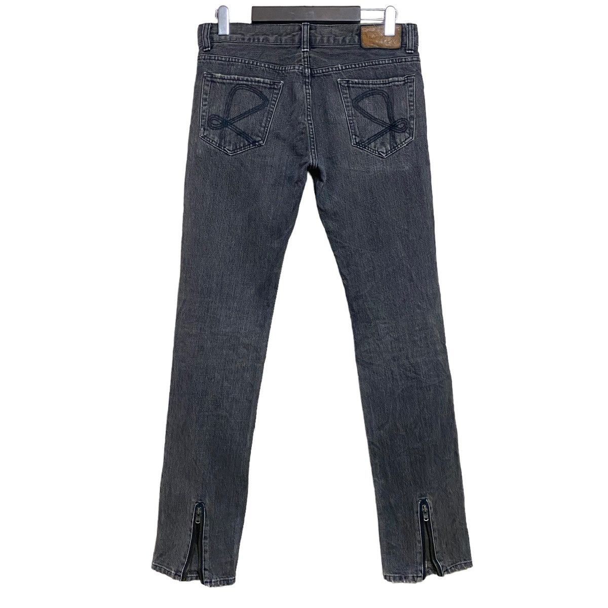 Japanese Brand RICO Black Denim Slim-Fit Jeans Hedi Slimane Size US 31 - 1 Thumbnail