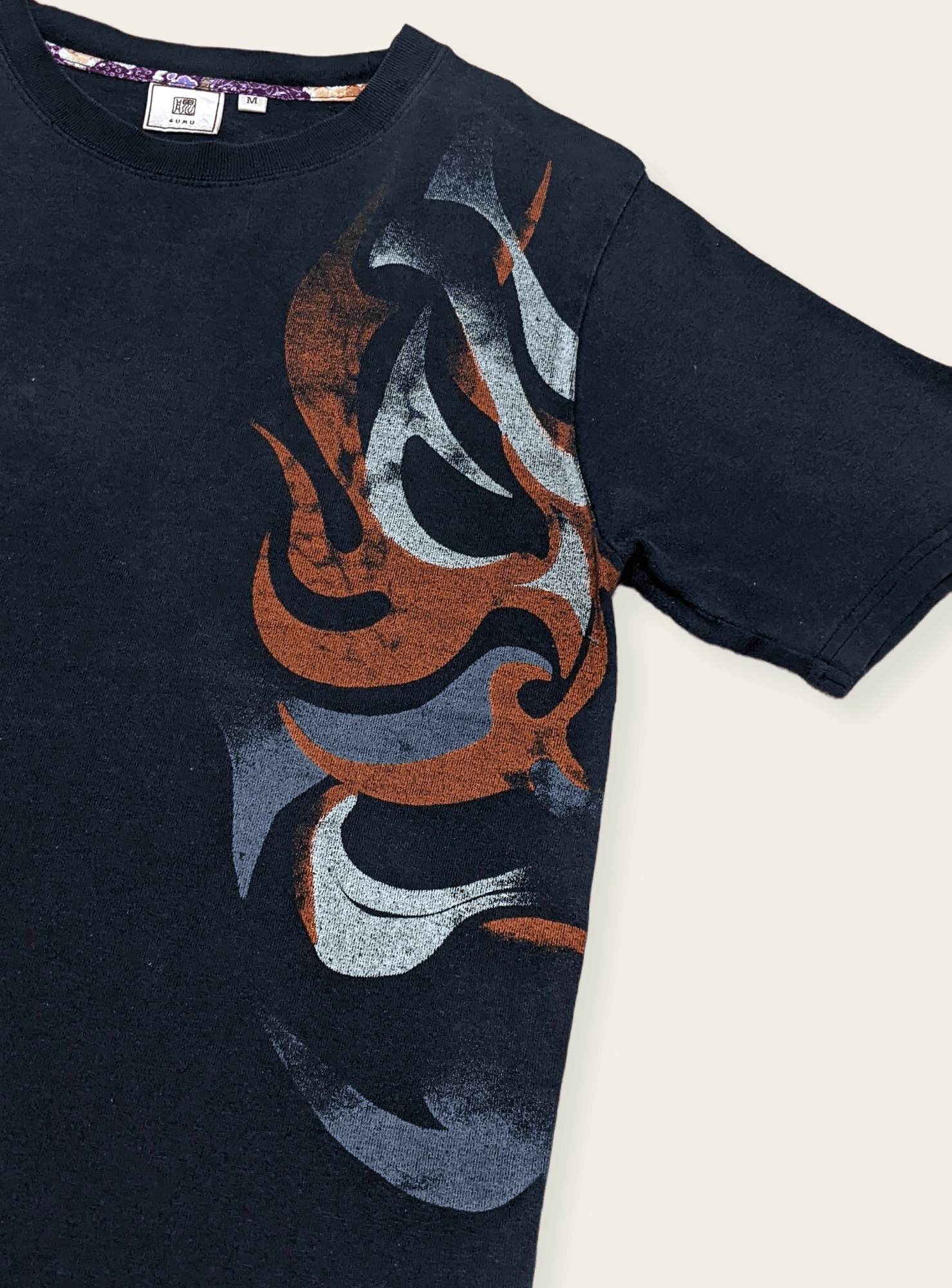 Japanese Brand × Vintage Vintage Sukajan Samurai Ninja Mask Anime Style T shirt Size US M / EU 48-50 / 2 - 5 Thumbnail