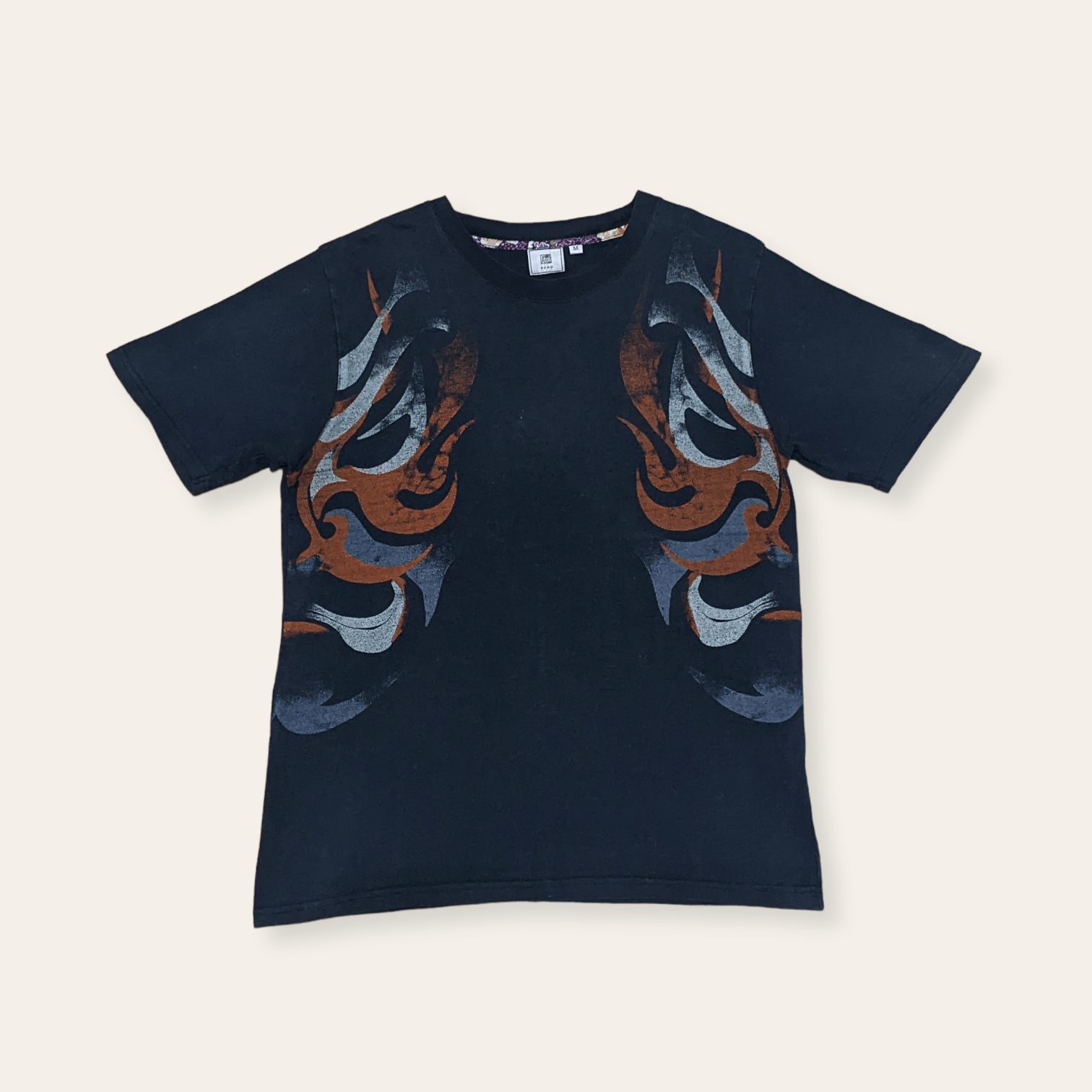 Japanese Brand × Vintage Vintage Sukajan Samurai Ninja Mask Anime Style T shirt Size US M / EU 48-50 / 2 - 3 Thumbnail