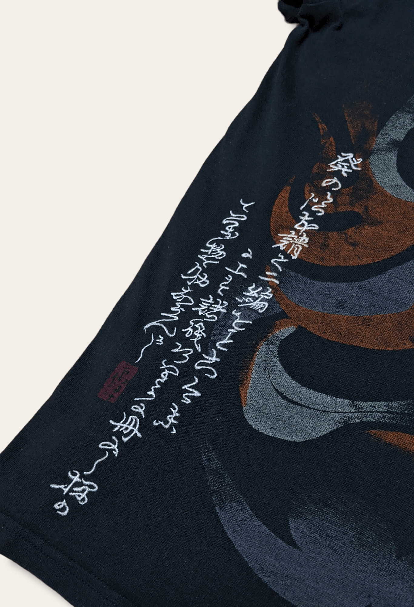 Japanese Brand × Vintage Vintage Sukajan Samurai Ninja Mask Anime Style T shirt Size US M / EU 48-50 / 2 - 8 Thumbnail