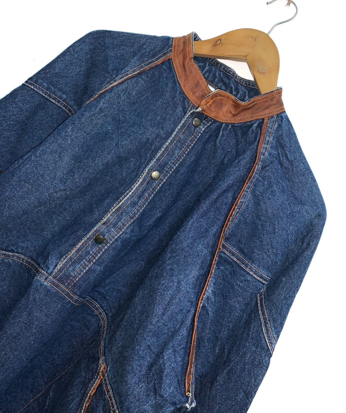 C&A × Vintage Vintage NEW FAST C&A Snap Buttons Denim Bomber. Size US S / EU 44-46 / 1 - 4 Thumbnail