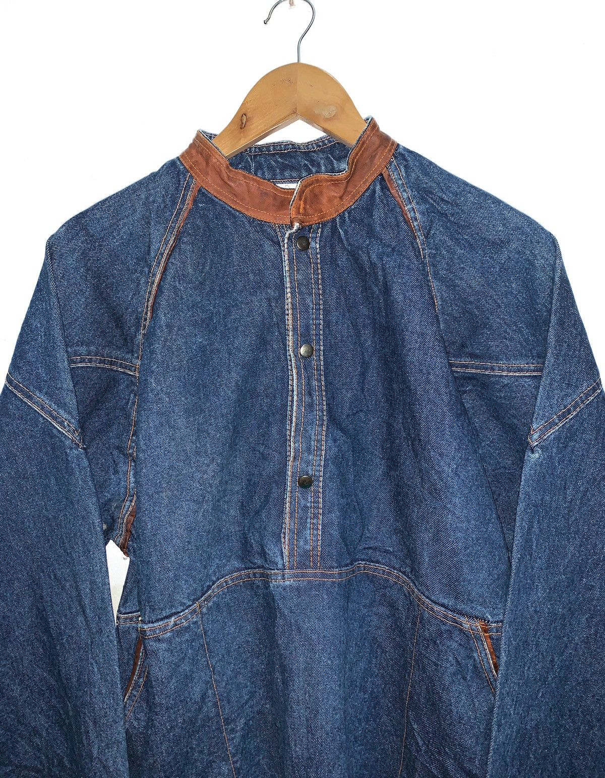 C&A × Vintage Vintage NEW FAST C&A Snap Buttons Denim Bomber. Size US S / EU 44-46 / 1 - 3 Thumbnail