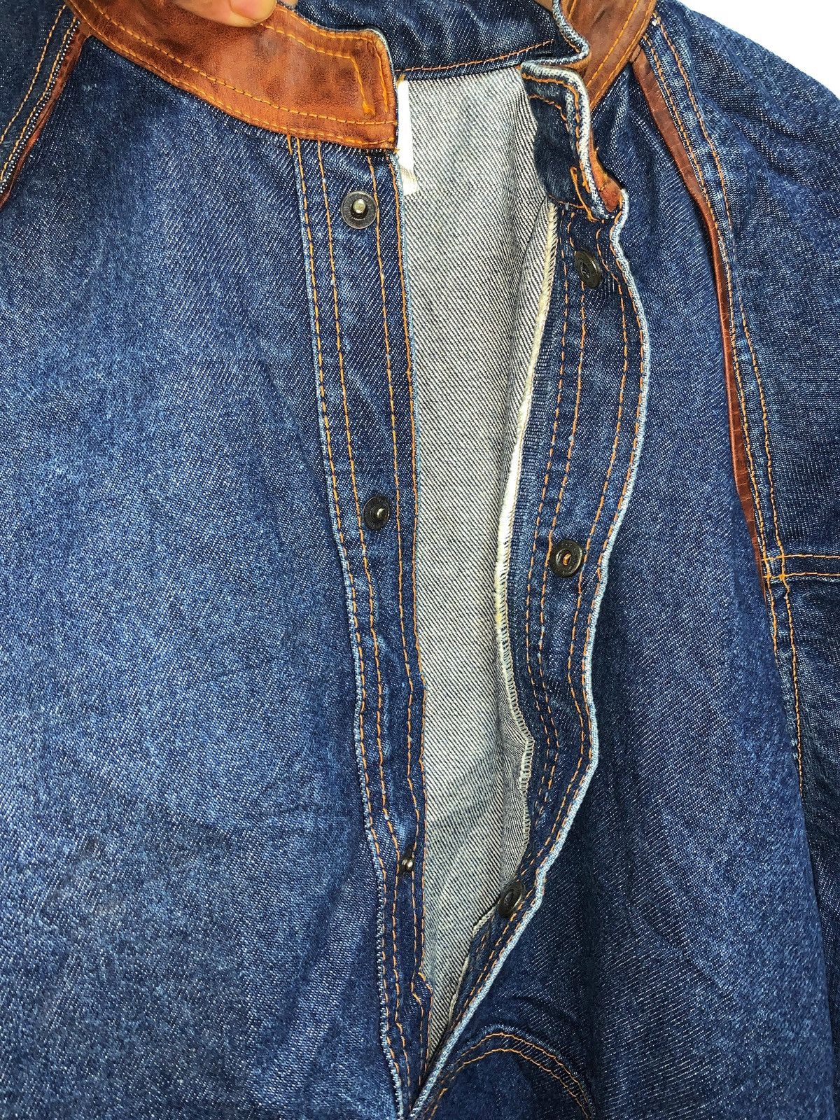 C&A × Vintage Vintage NEW FAST C&A Snap Buttons Denim Bomber. Size US S / EU 44-46 / 1 - 8 Thumbnail