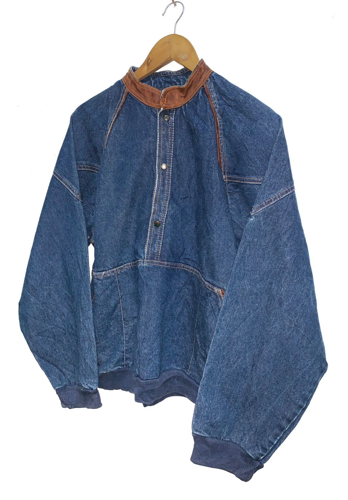 C&A × Vintage Vintage NEW FAST C&A Snap Buttons Denim Bomber. Size US S / EU 44-46 / 1 - 1 Thumbnail