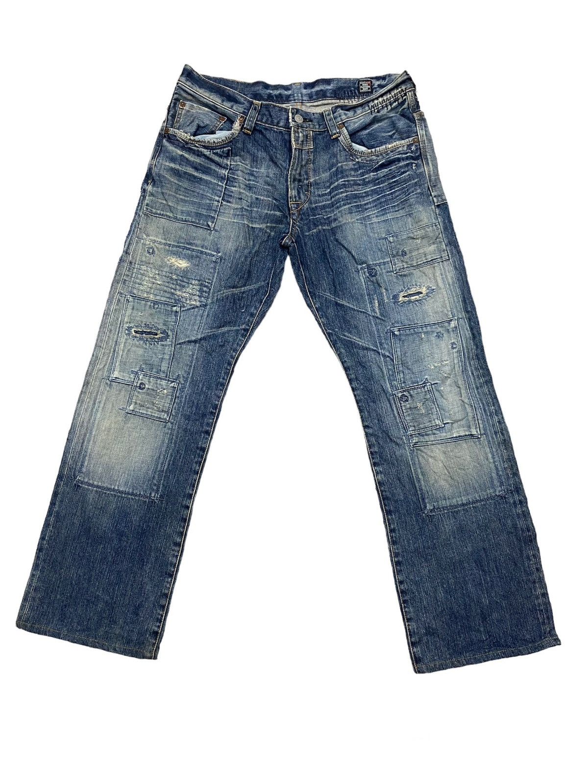 Kapital JAPAN BRAND BARTACK PATCHWORK DESIGN Size US 34 / EU 50 - 1 Thumbnail