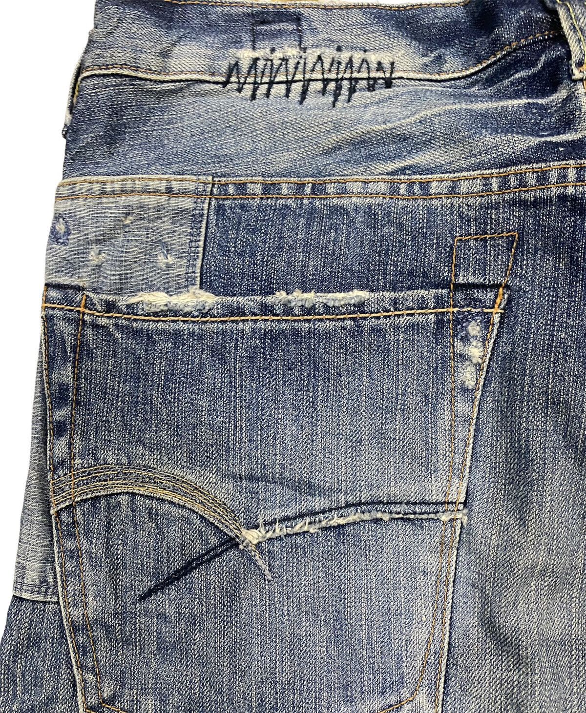 Kapital JAPAN BRAND BARTACK PATCHWORK DESIGN Size US 34 / EU 50 - 7 Thumbnail