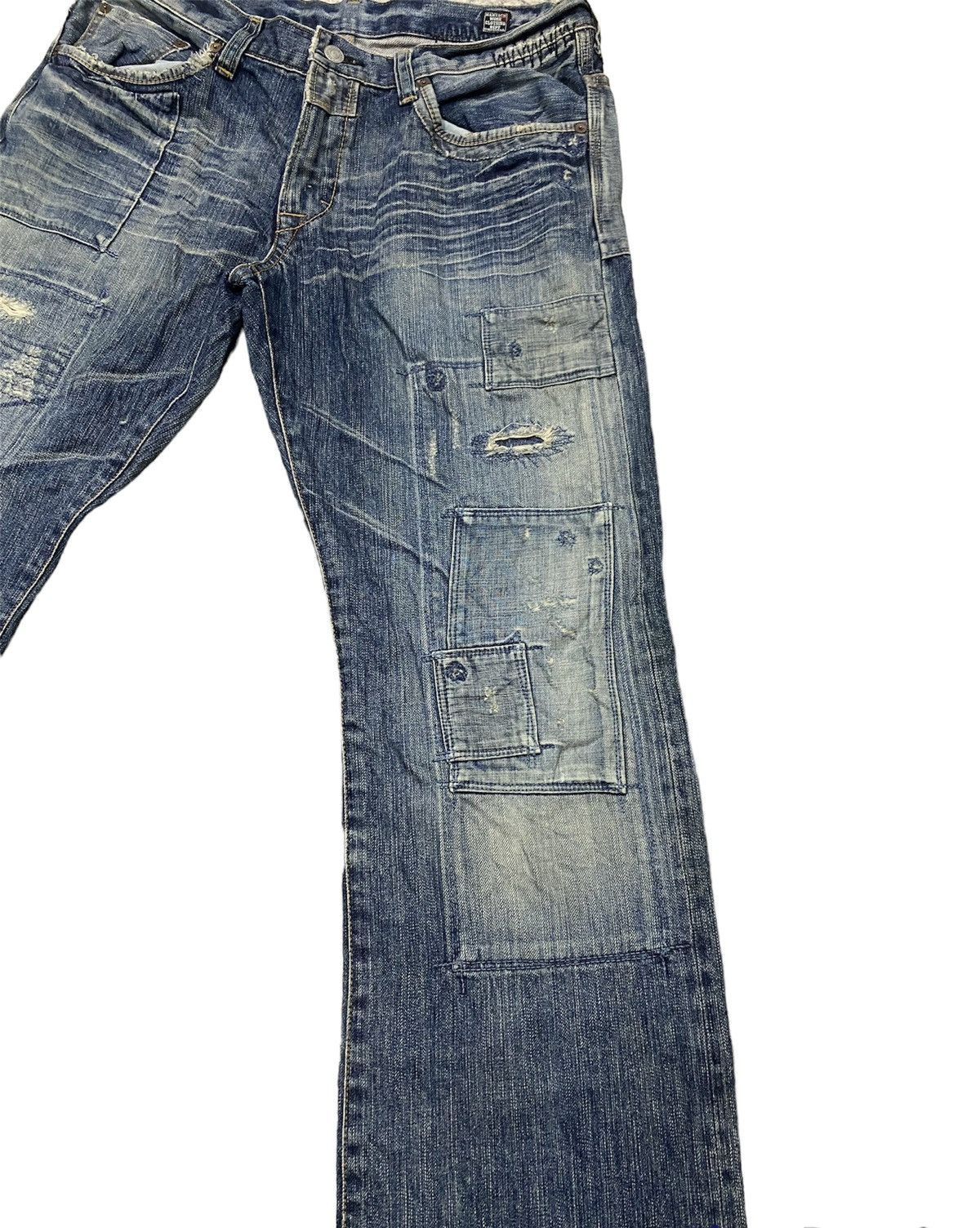 Kapital JAPAN BRAND BARTACK PATCHWORK DESIGN Size US 34 / EU 50 - 2 Thumbnail