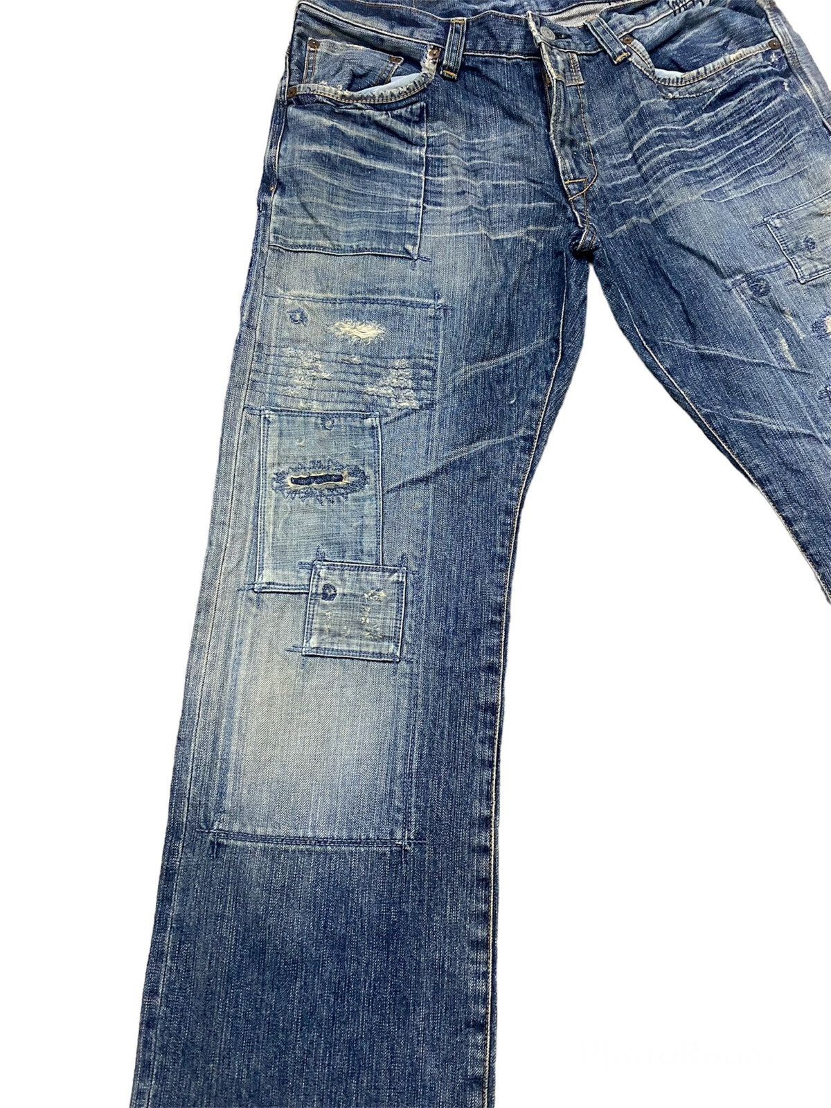 Kapital JAPAN BRAND BARTACK PATCHWORK DESIGN Size US 34 / EU 50 - 3 Thumbnail