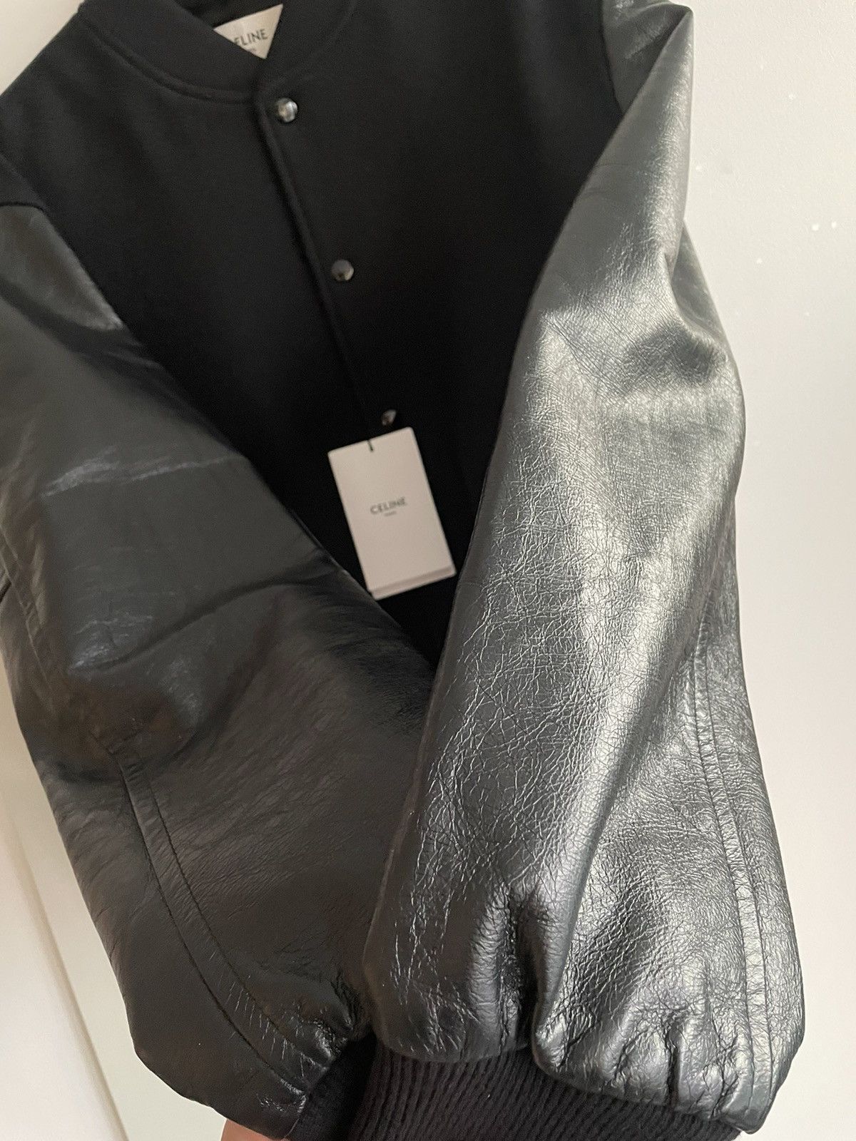 Celine × Hedi Slimane Celine Hedi Slimane Super Runway Leather Teddy Jacket Size US L / EU 52-54 / 3 - 17 Thumbnail