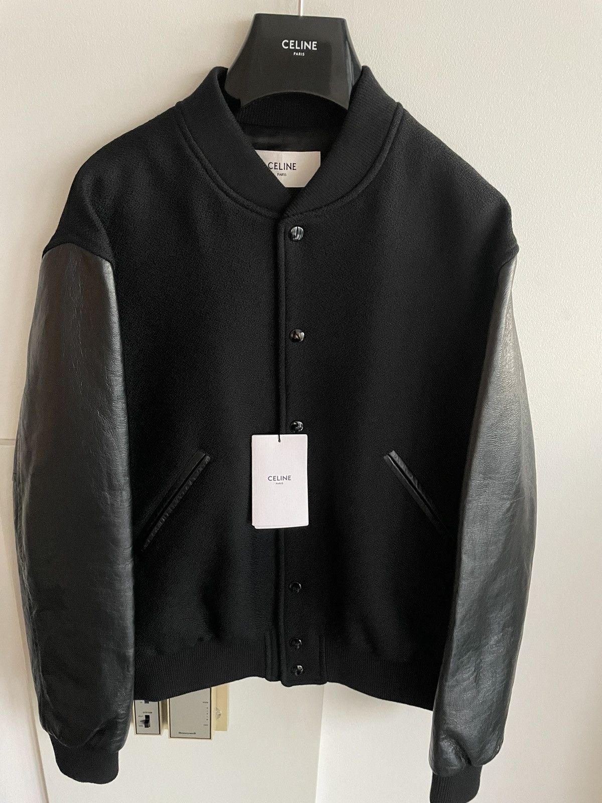Celine × Hedi Slimane Celine Hedi Slimane Super Runway Leather Teddy Jacket Size US L / EU 52-54 / 3 - 18 Thumbnail
