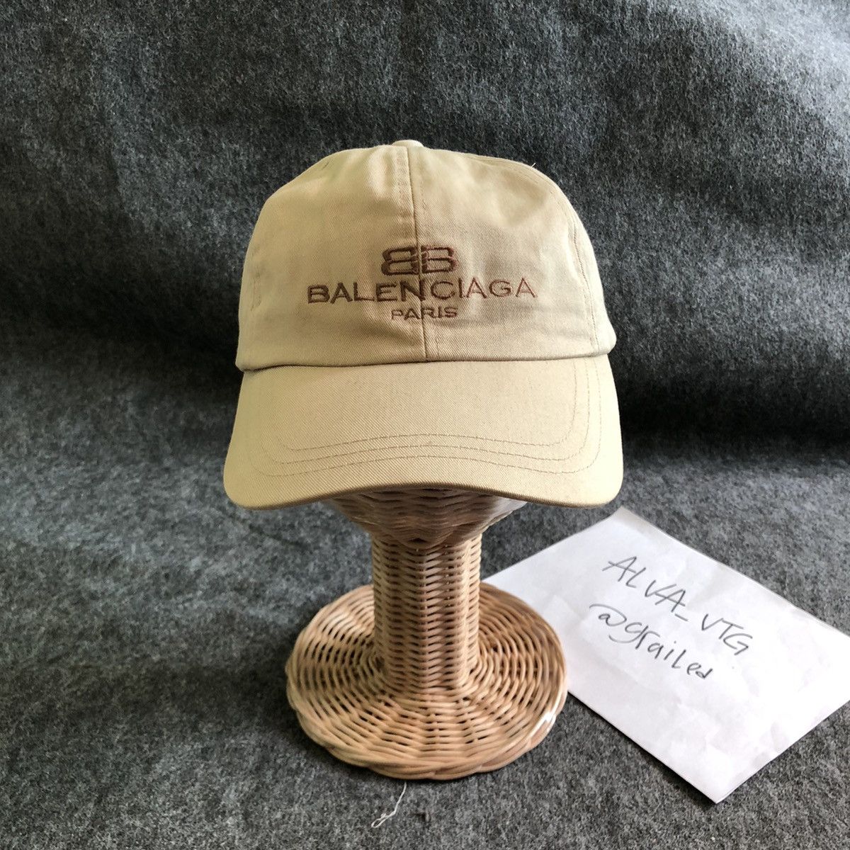Balenciaga × Vintage Vintage 90s Balenciaga Paris Caps/Hat Big Script Logo Size ONE SIZE - 2 Thumbnail