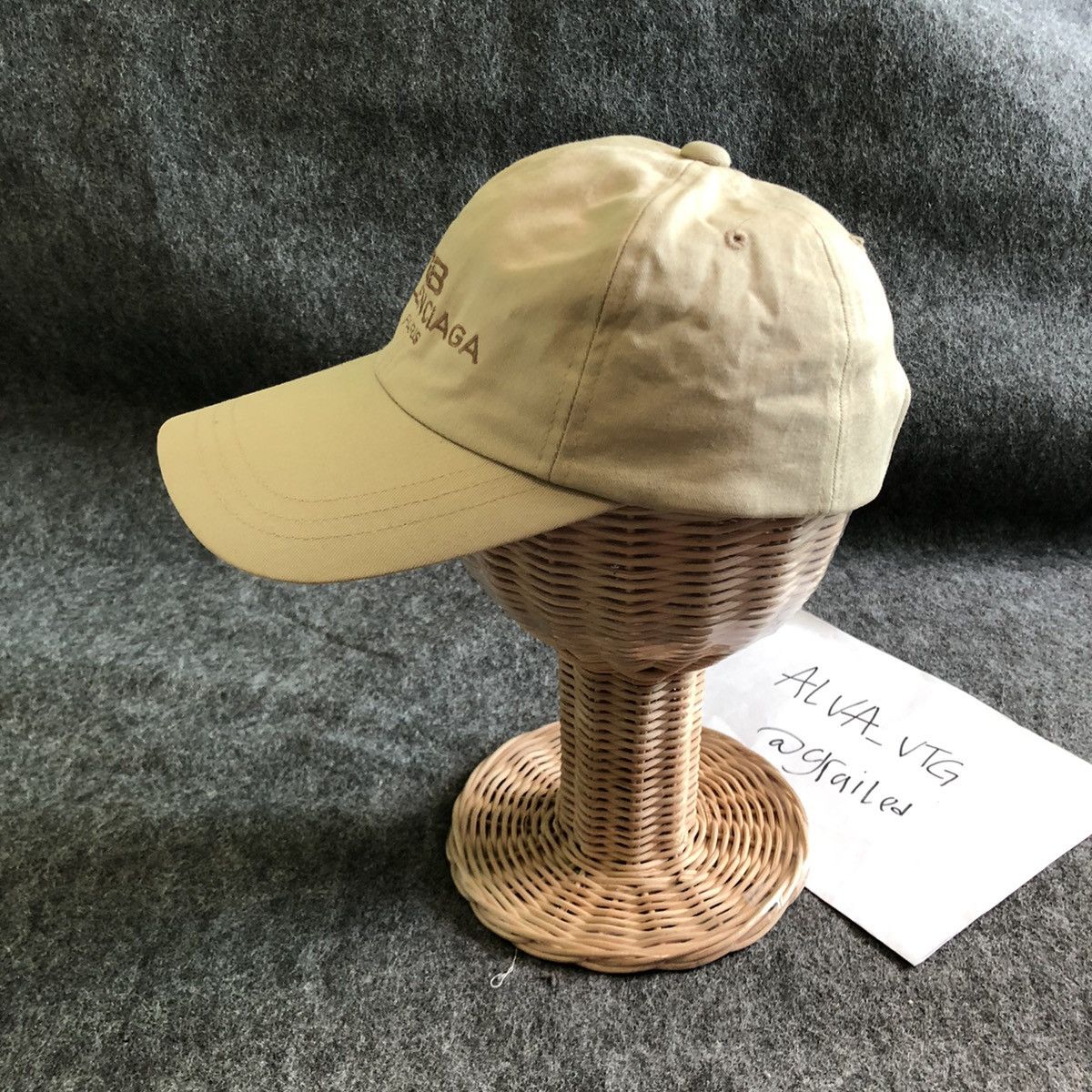 Balenciaga × Vintage Vintage 90s Balenciaga Paris Caps/Hat Big Script Logo Size ONE SIZE - 3 Thumbnail