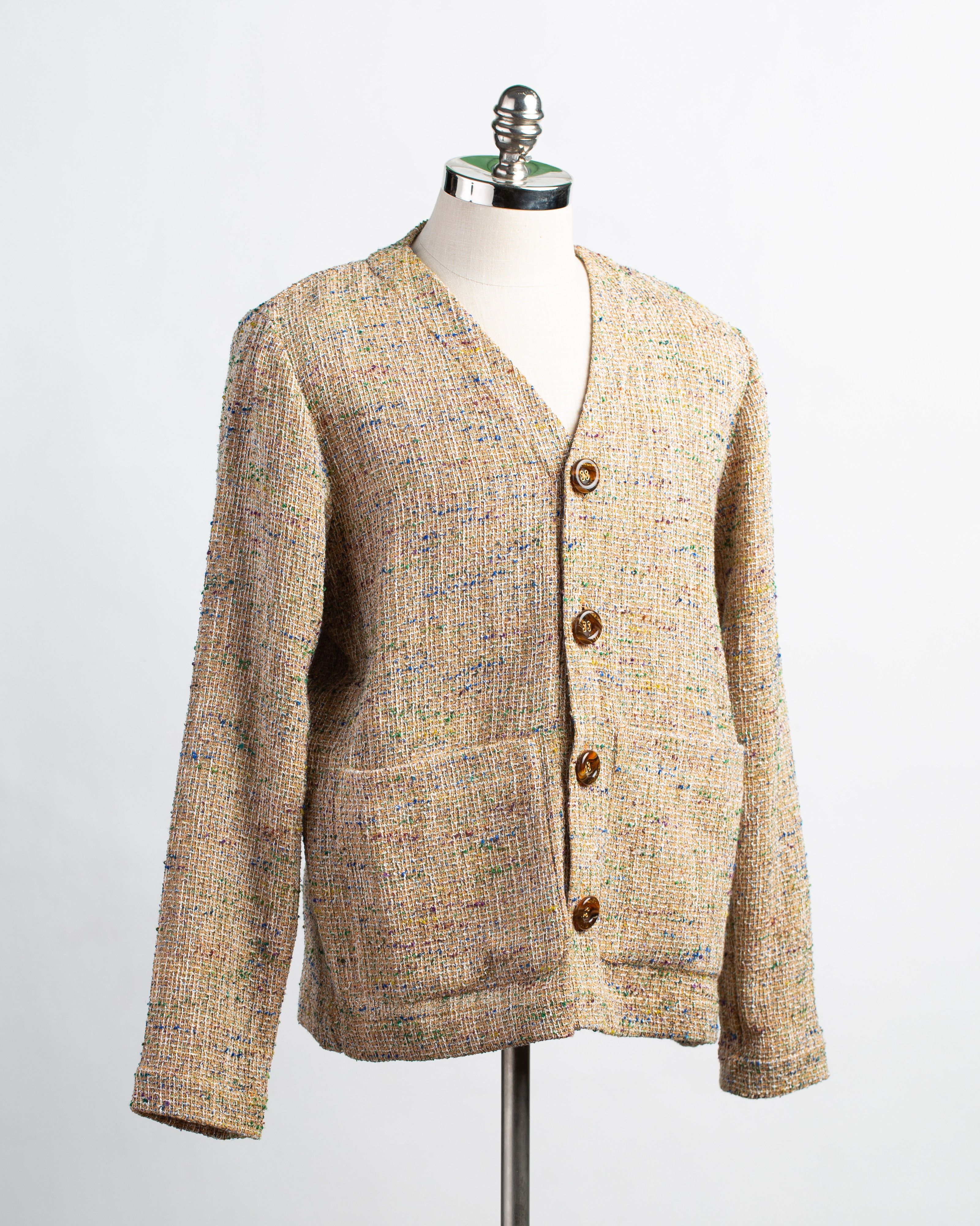 image of NWT Sefr Gote Open-Knit Cotton-Blend Cardigan, Men's (Size Medium)