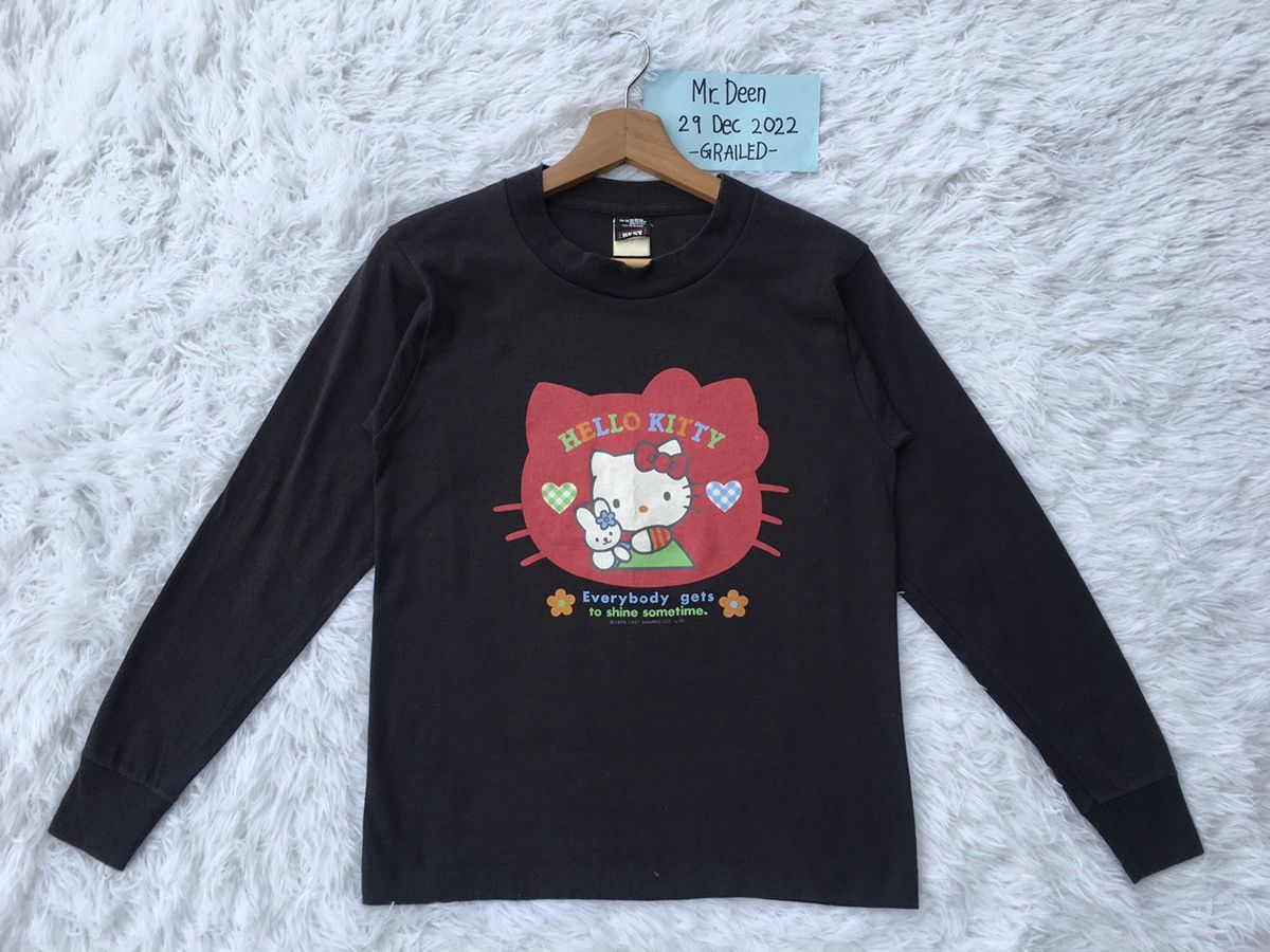 Disney Rare Vintage 90s Hello Kitty Longsleeve Shirt Size XS / US 0-2 / IT 36-38 - 2 Thumbnail