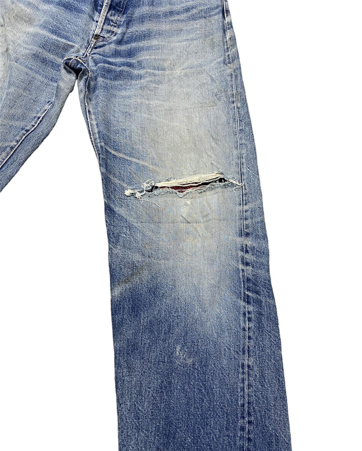 Hysteric Glamour JAPAN BRAND ACOUSTIC DISTRESS DENIM WITH NATURAL FADED Size US 33 - 2 Thumbnail
