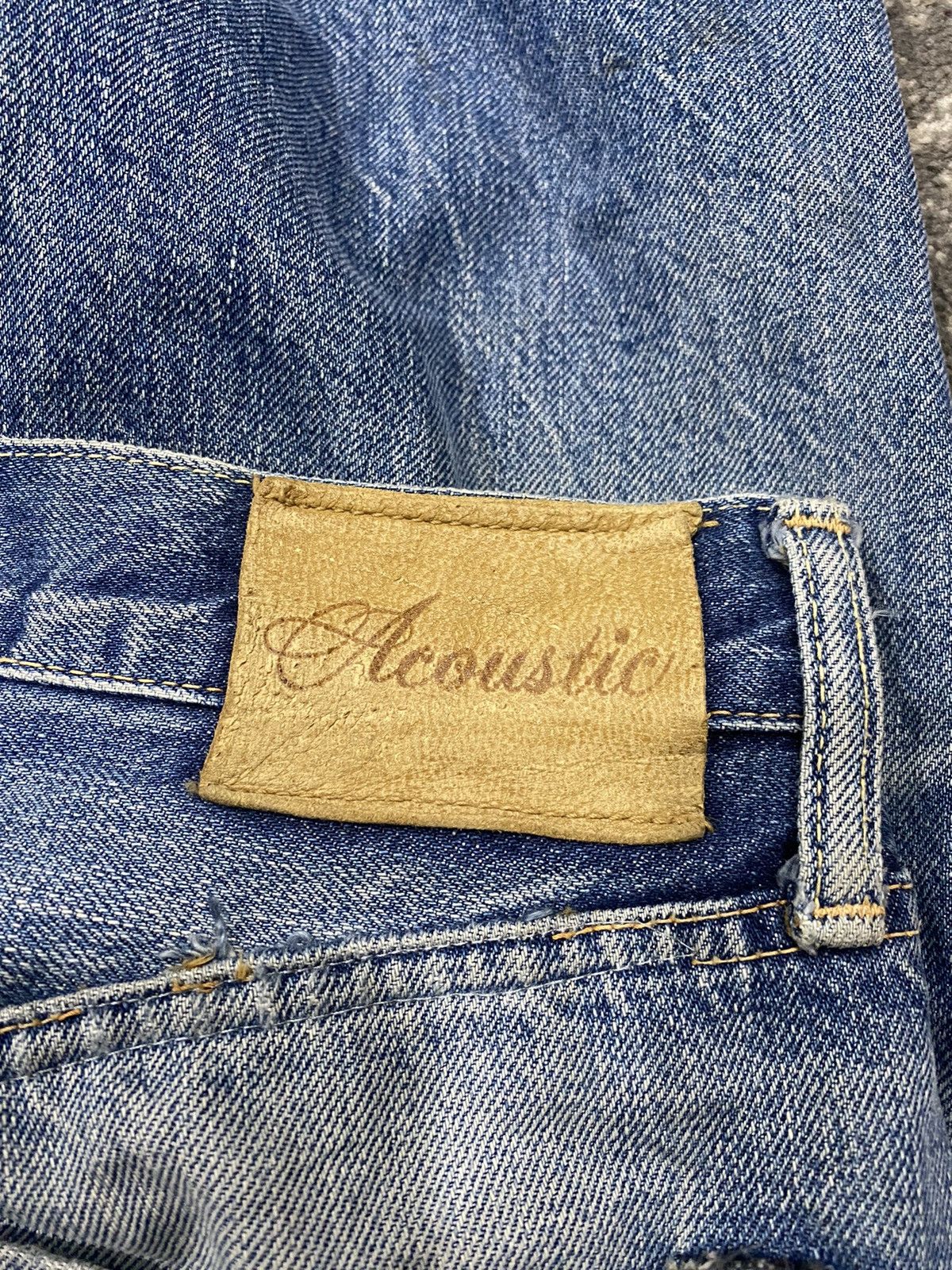 Hysteric Glamour JAPAN BRAND ACOUSTIC DISTRESS DENIM WITH NATURAL FADED Size US 33 - 6 Thumbnail