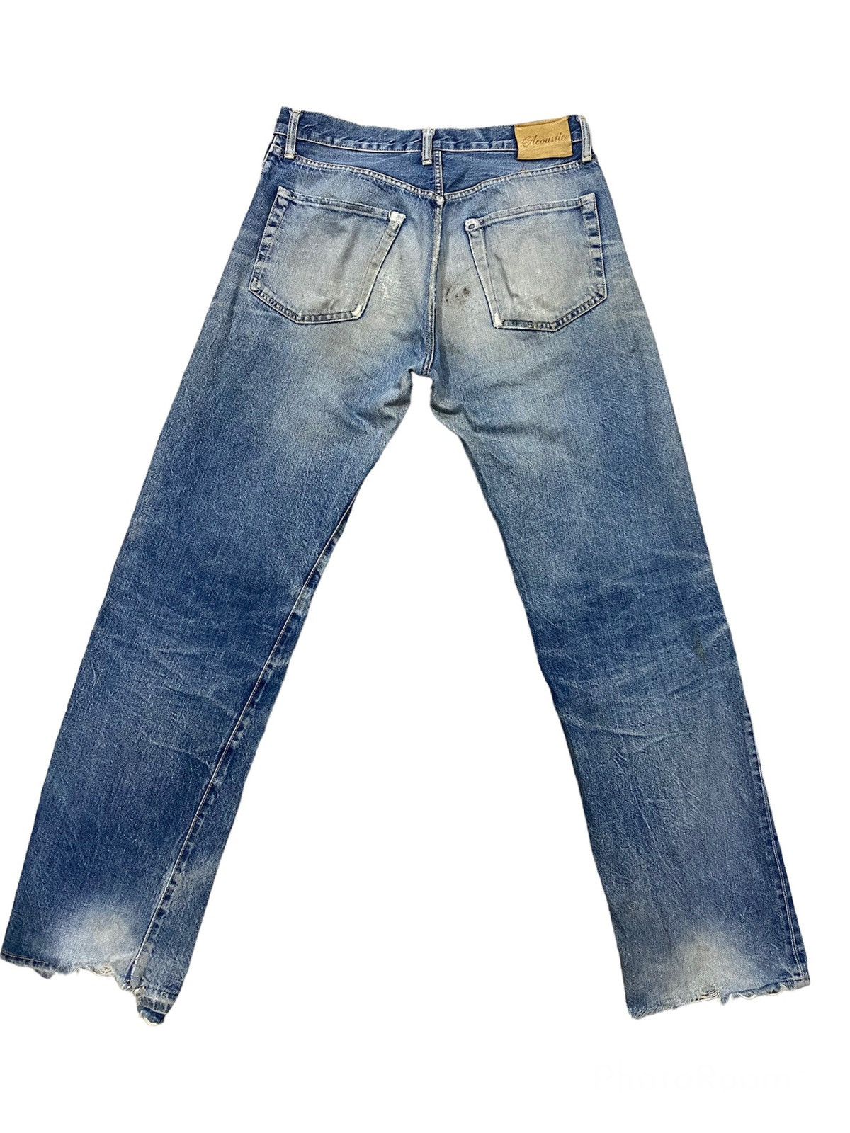 Hysteric Glamour JAPAN BRAND ACOUSTIC DISTRESS DENIM WITH NATURAL FADED Size US 33 - 4 Thumbnail