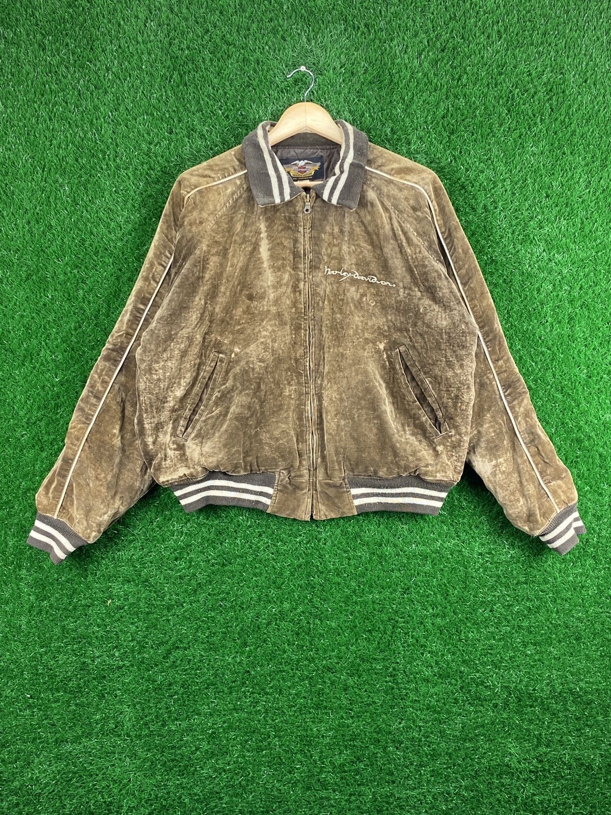 Vintage Harley Davidson Velvet Jacket