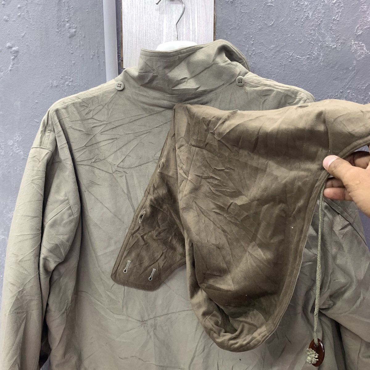 Giovanni Valentino Vintage Gianni Valentino Velvet Parka Jacket Size US XXL / EU 58 / 5 - 15 Thumbnail
