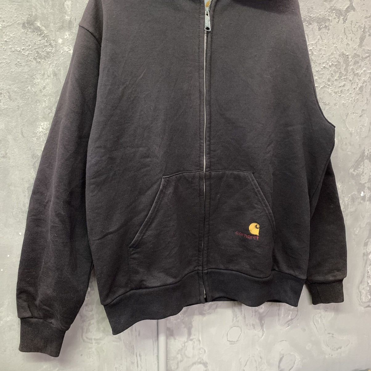 Carhartt × Vintage Vintage Carhartt Plain Hooded Sweater Size US XL / EU 56 / 4 - 4 Thumbnail