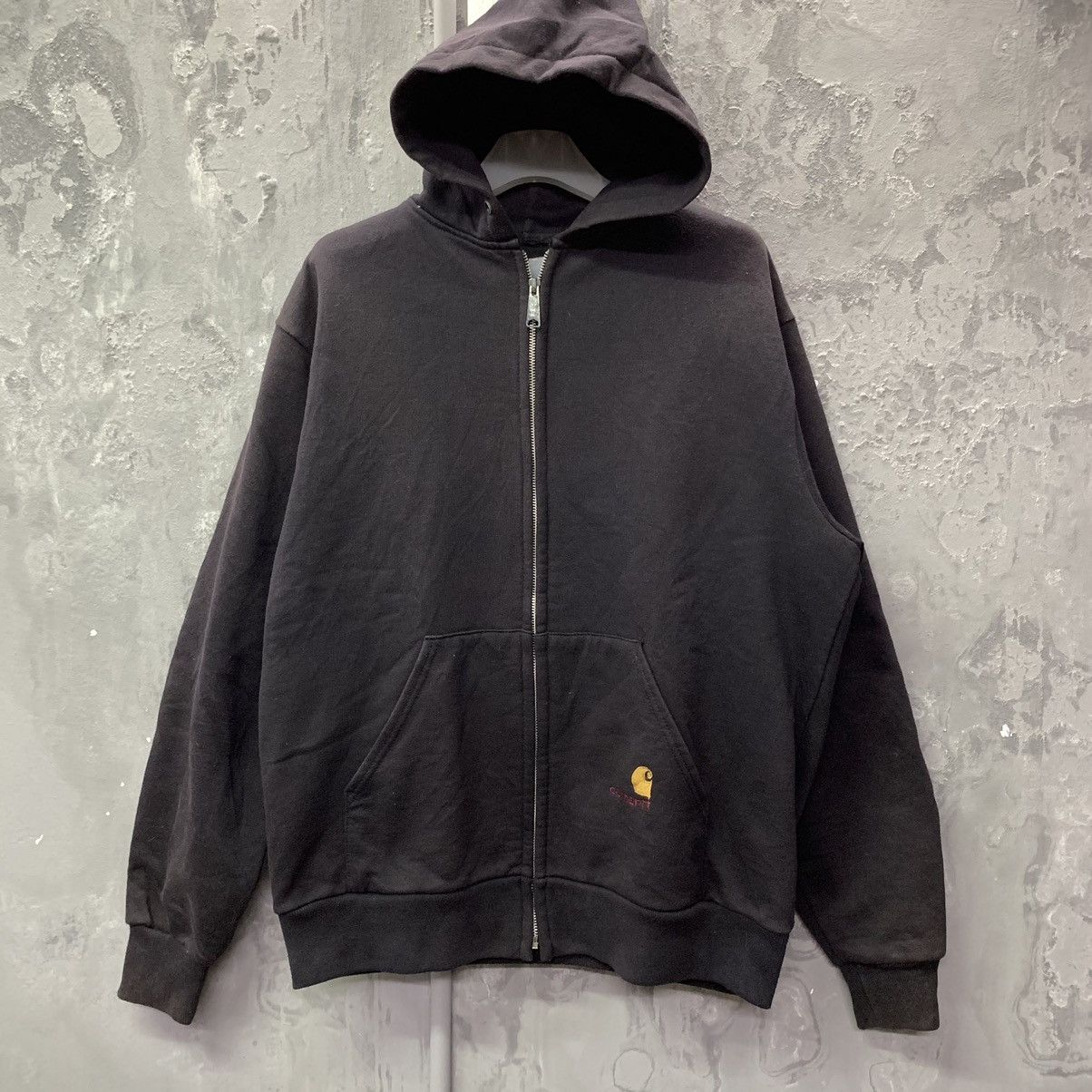 Carhartt × Vintage Vintage Carhartt Plain Hooded Sweater Size US XL / EU 56 / 4 - 2 Thumbnail