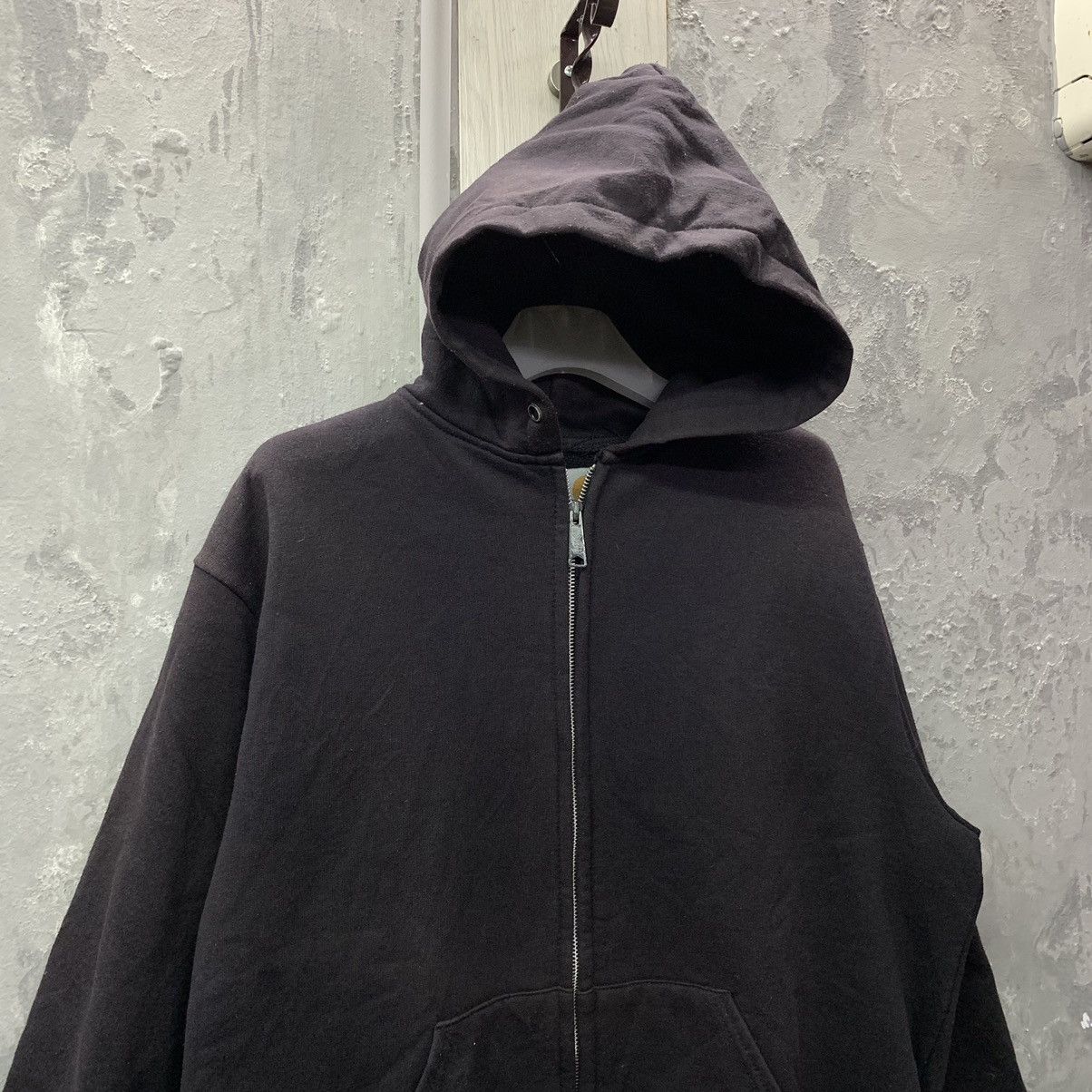 Carhartt × Vintage Vintage Carhartt Plain Hooded Sweater Size US XL / EU 56 / 4 - 3 Thumbnail