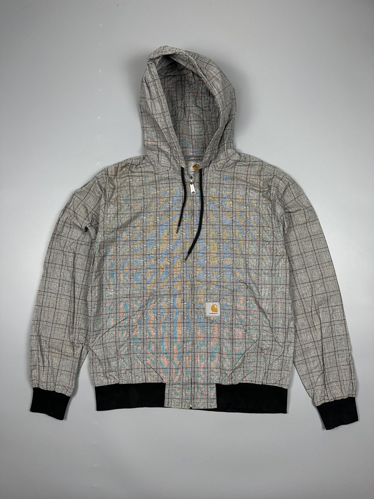 Carhartt × Carhartt Wip × Vintage Vintage Checkered Carhartt Active Hooded Jacket Size US XL / EU 56 / 4 - 1 Thumbnail
